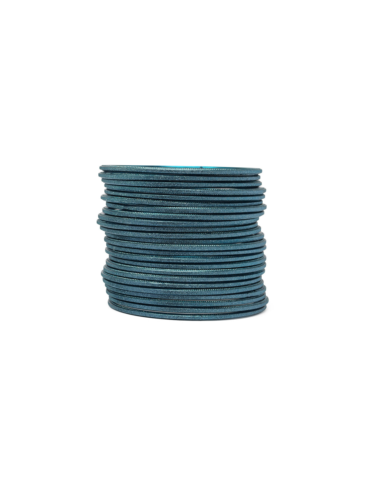 Peacock Blue Shimmer Bangles