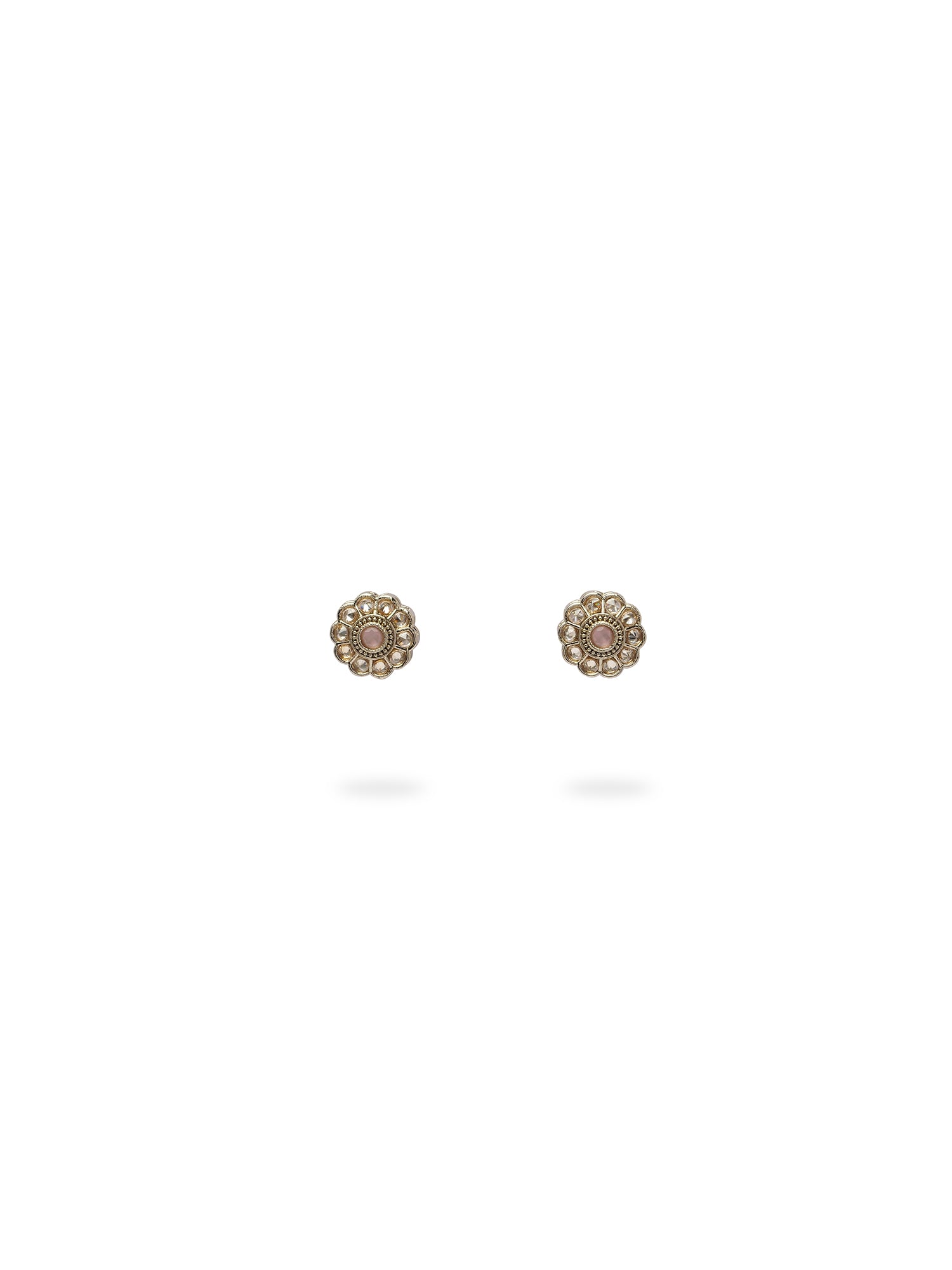 Phool Ear Studs in Light Pink