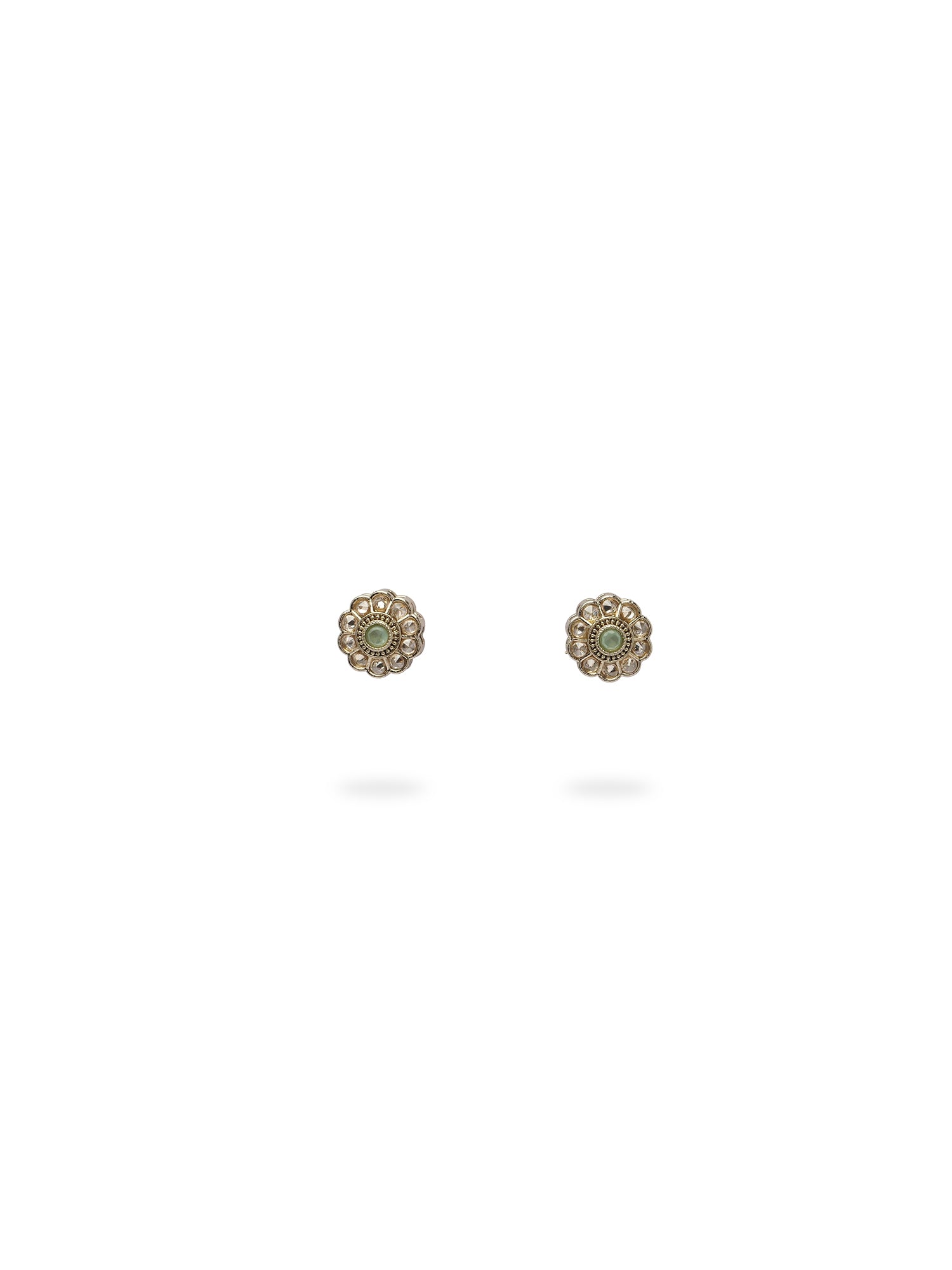 Phool Ear Studs in Mint