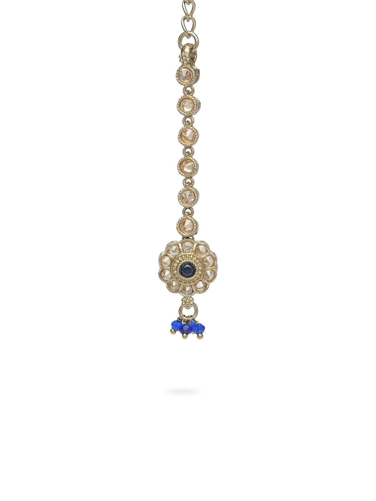 Phool Maang Tikka in Blue