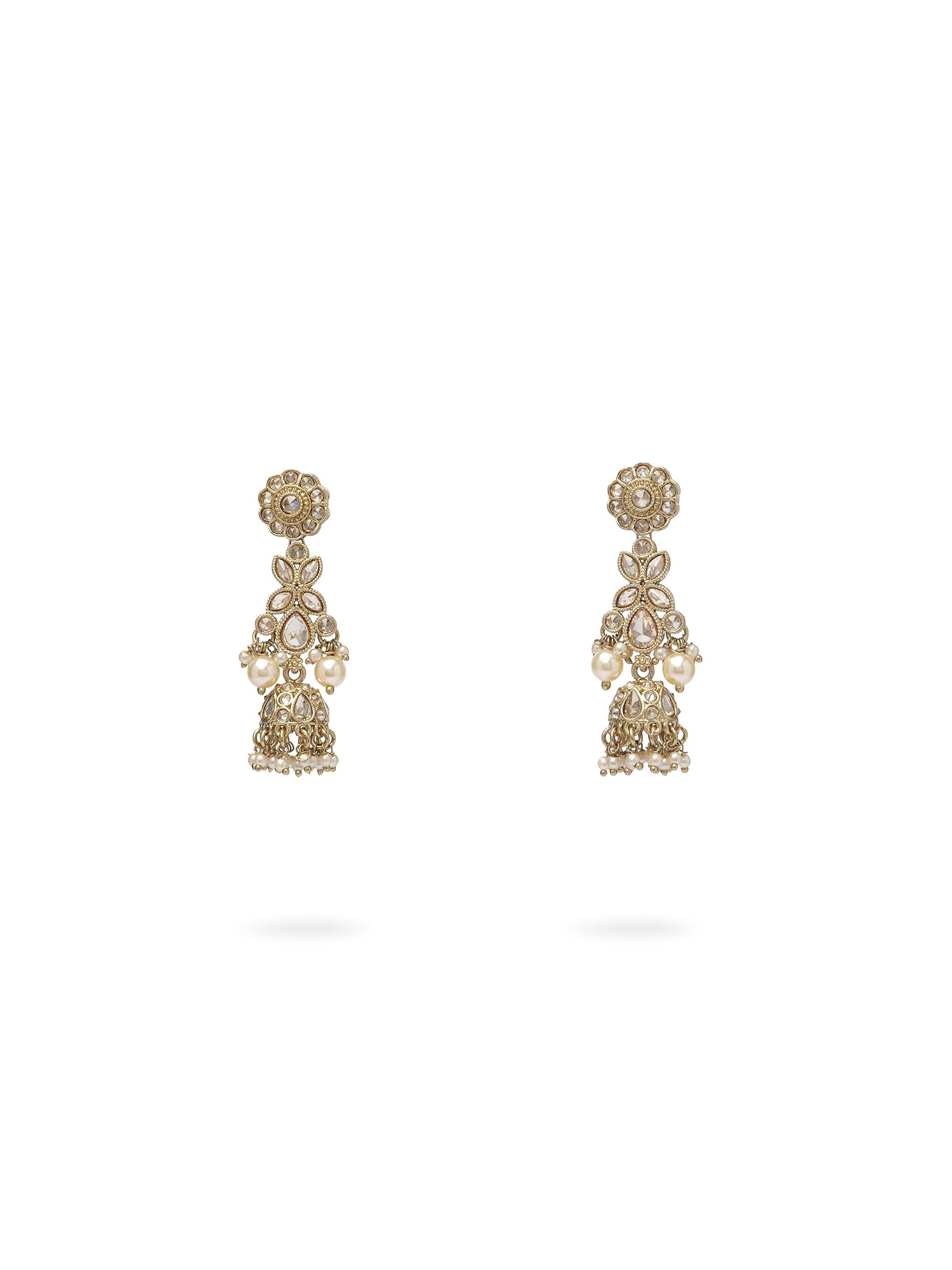 Phool Necklace Set in Champagne