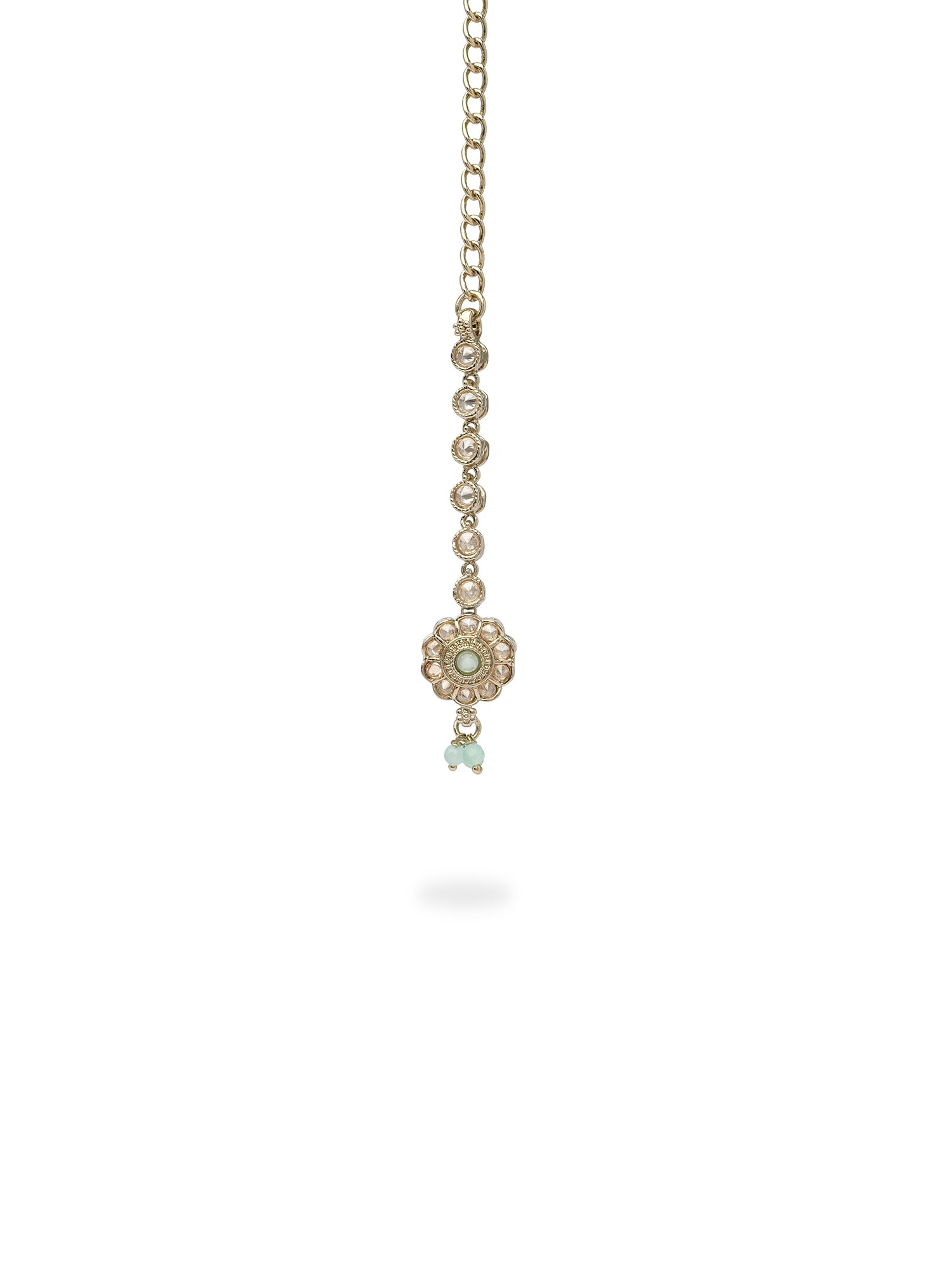Phool Necklace Set in Light Blue