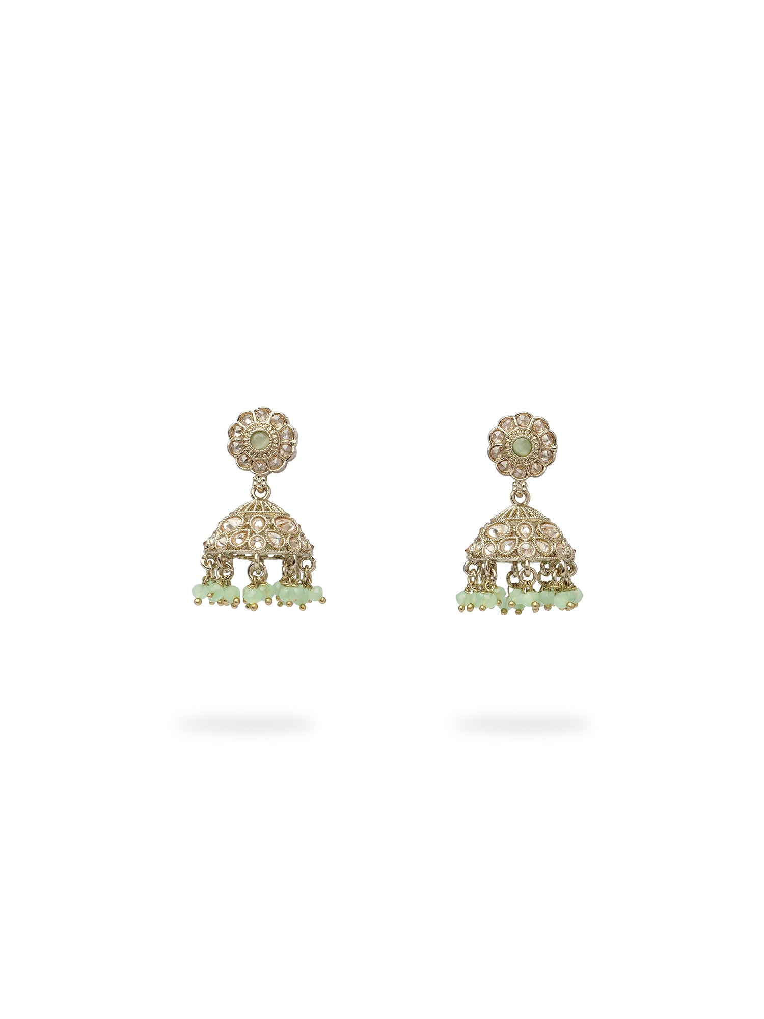 Phool Necklace Set in Mint