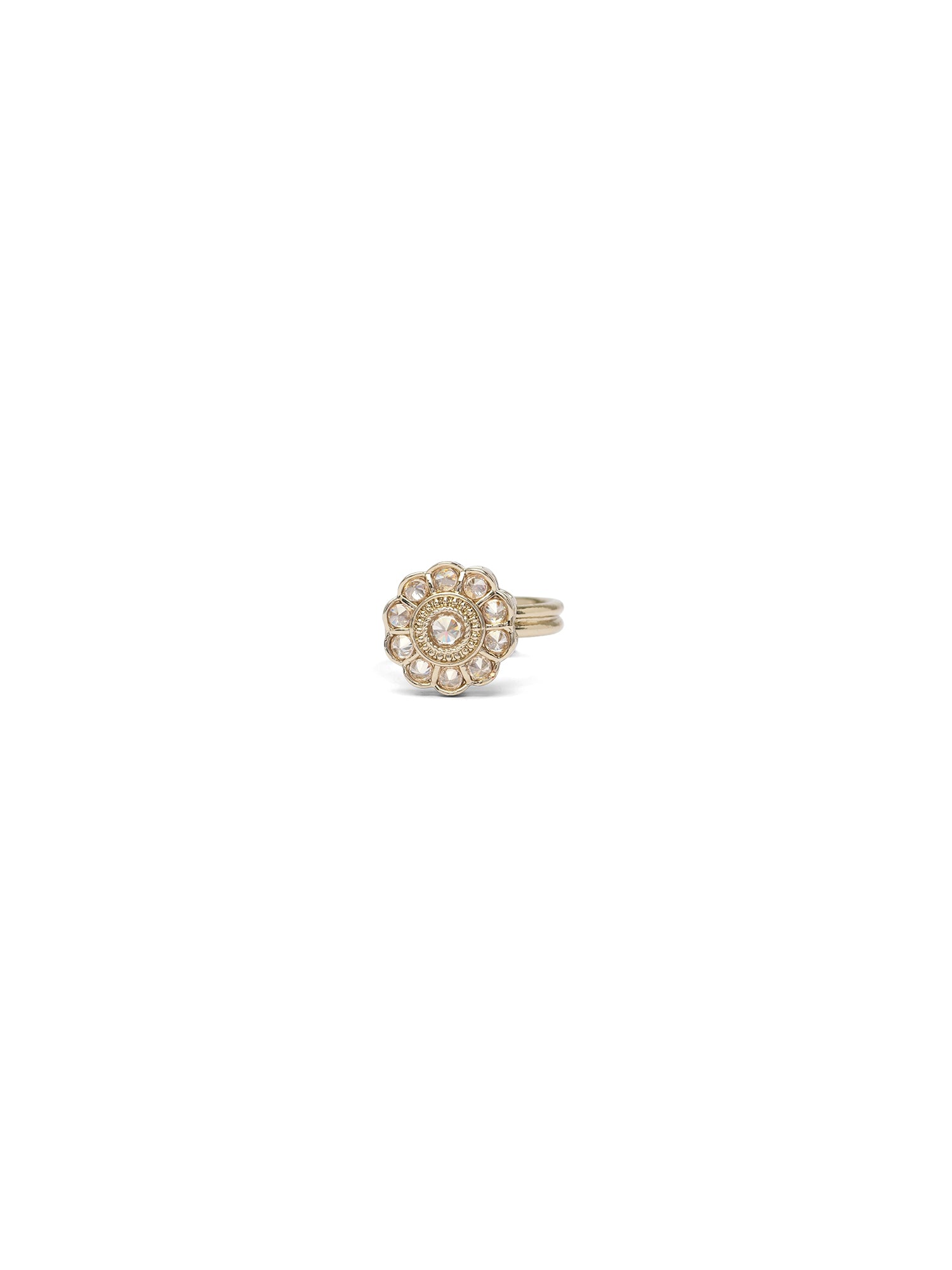 Phool Ring in Champagne and Antique Gold