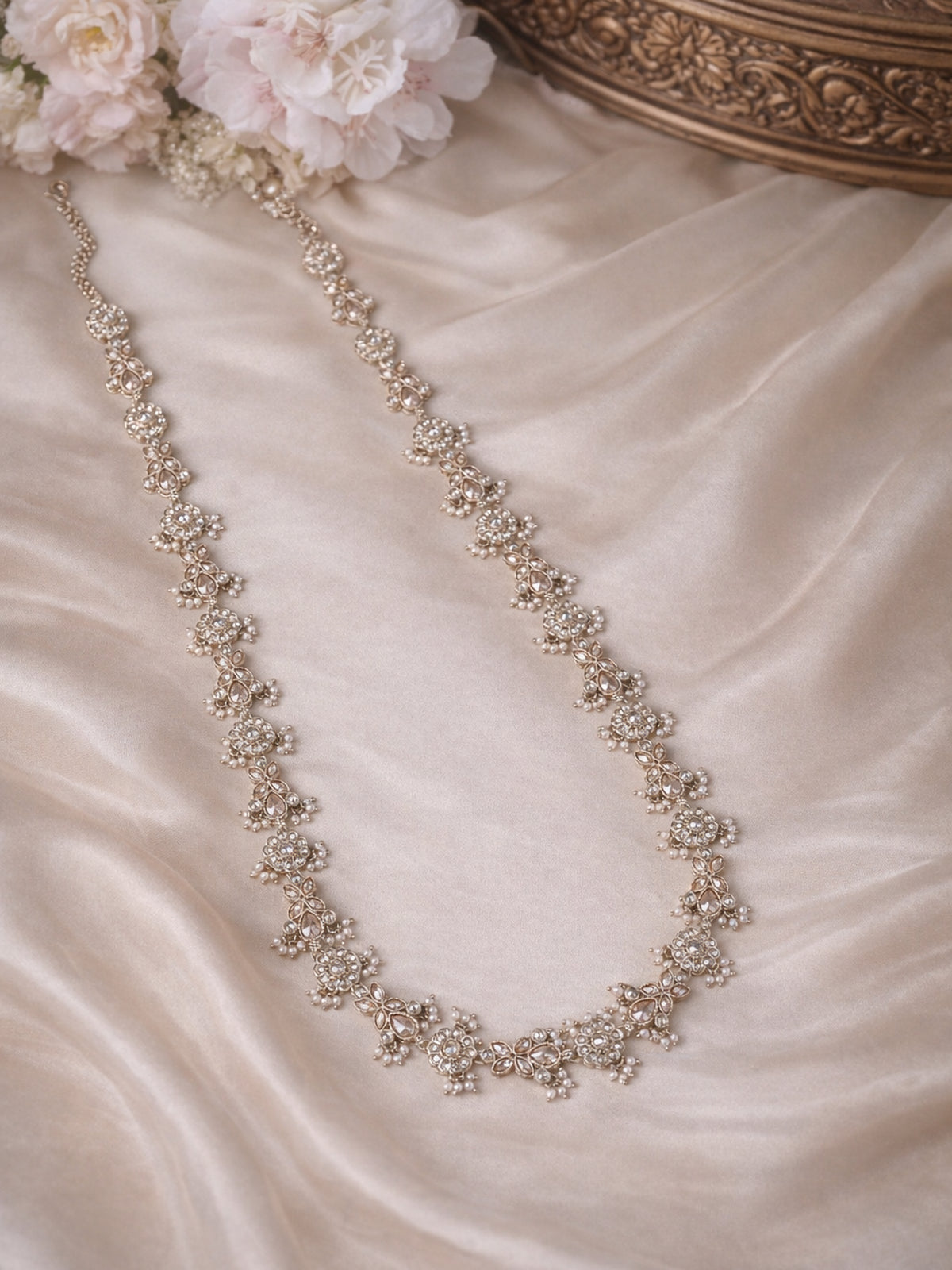 Phool Rani Haar in Antique Gold