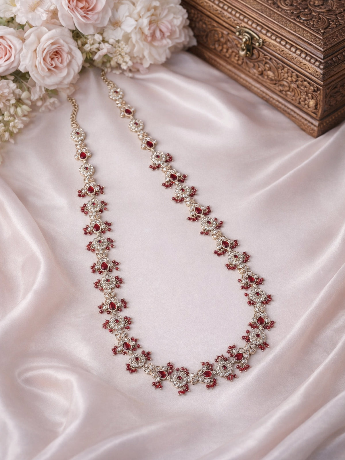 Phool Rani Haar in Maroon