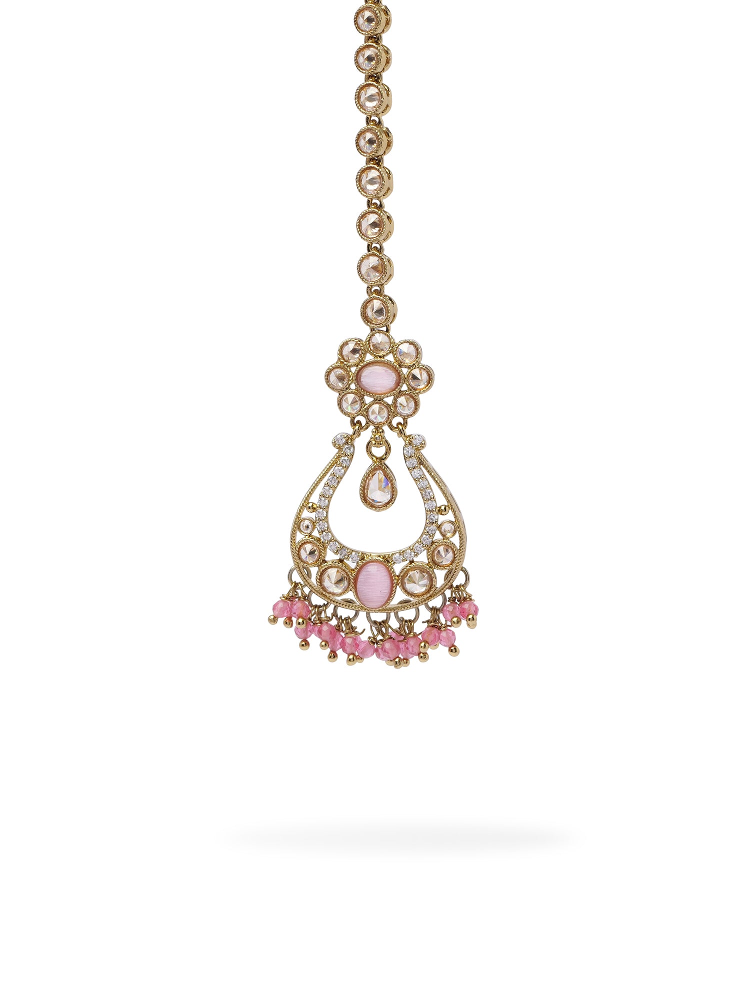 Prisha Maang Tikka in Pink