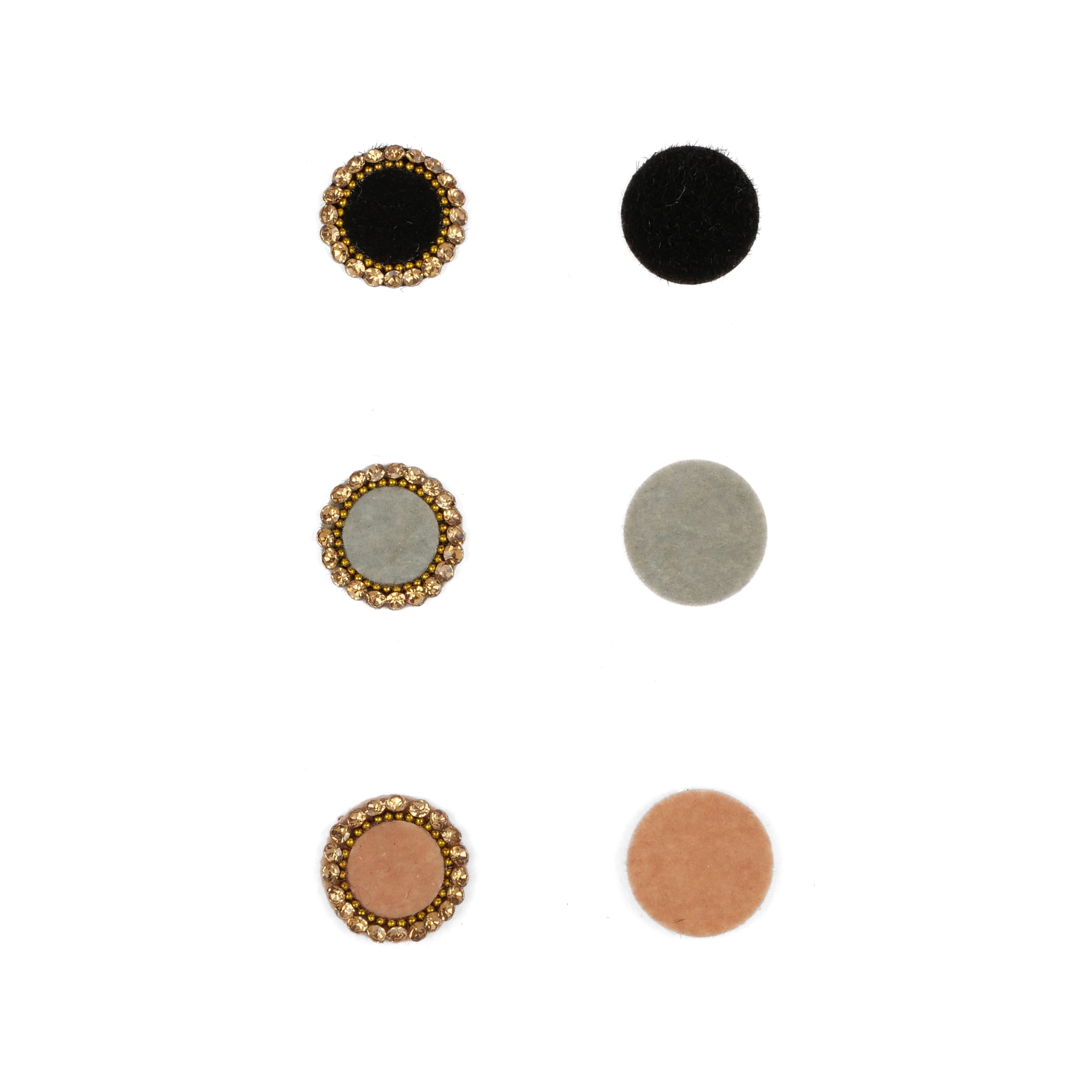 Round Tonal Black Bindi