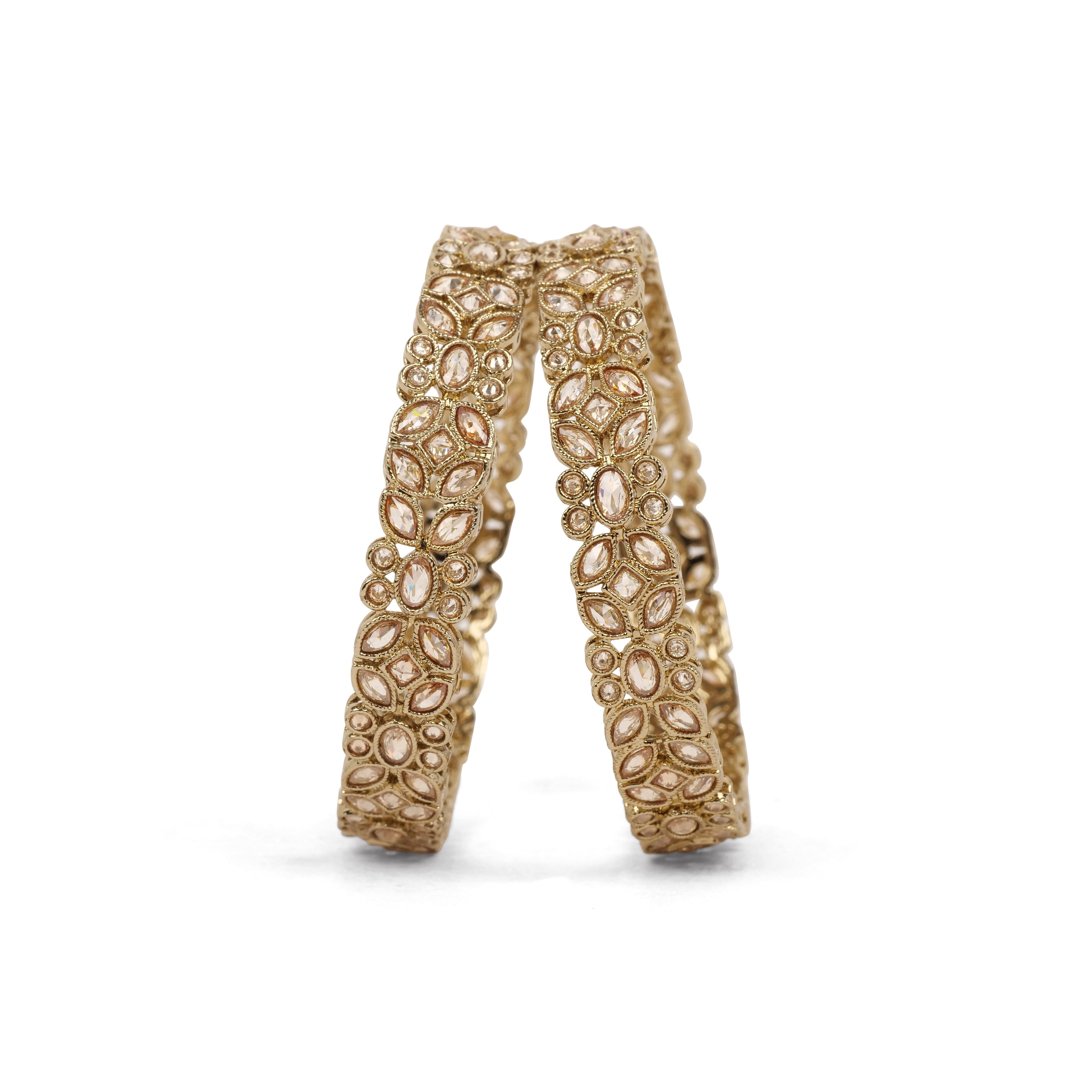 Urmi Indian Kadas in Antique Gold