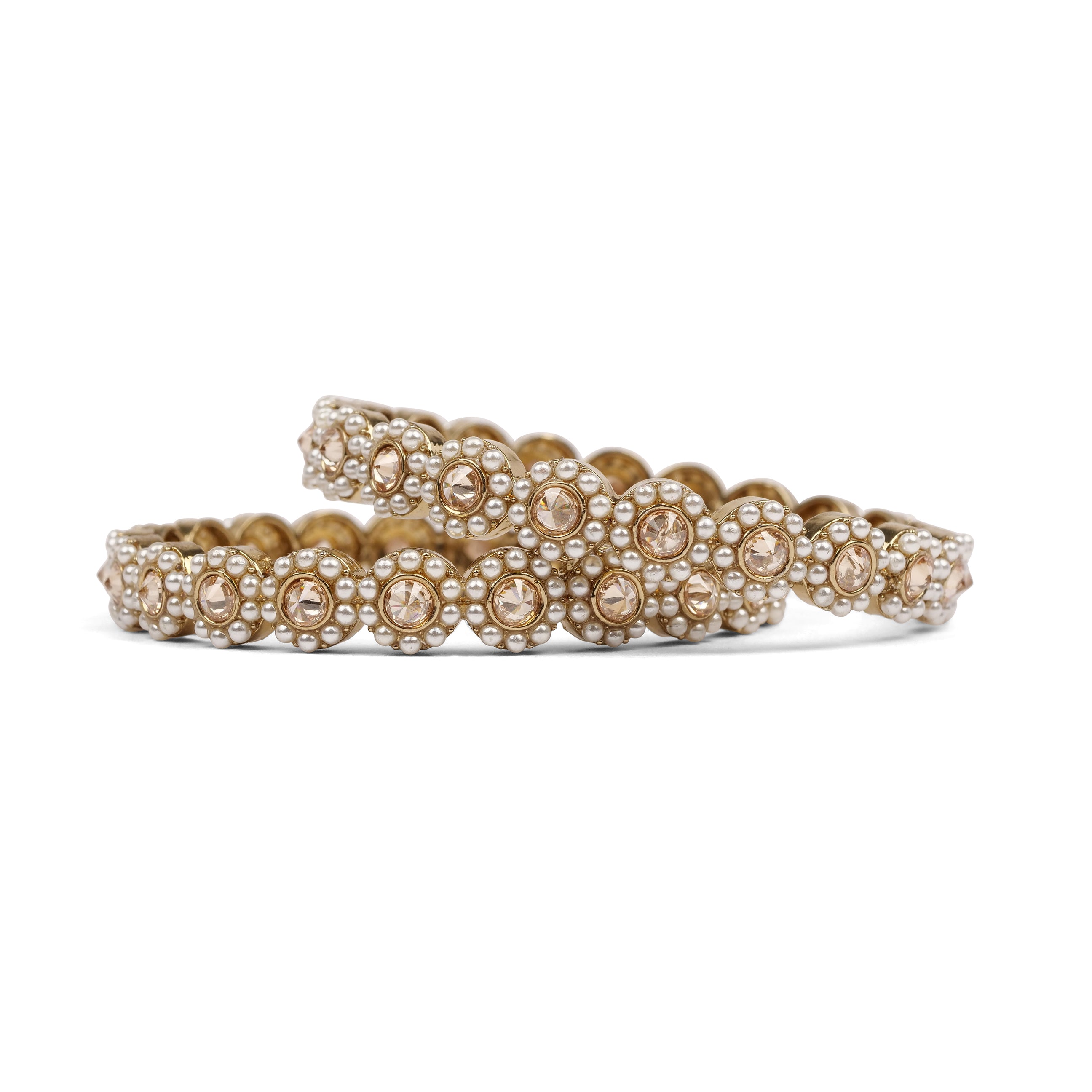 Leela Pearl Kada Bangles