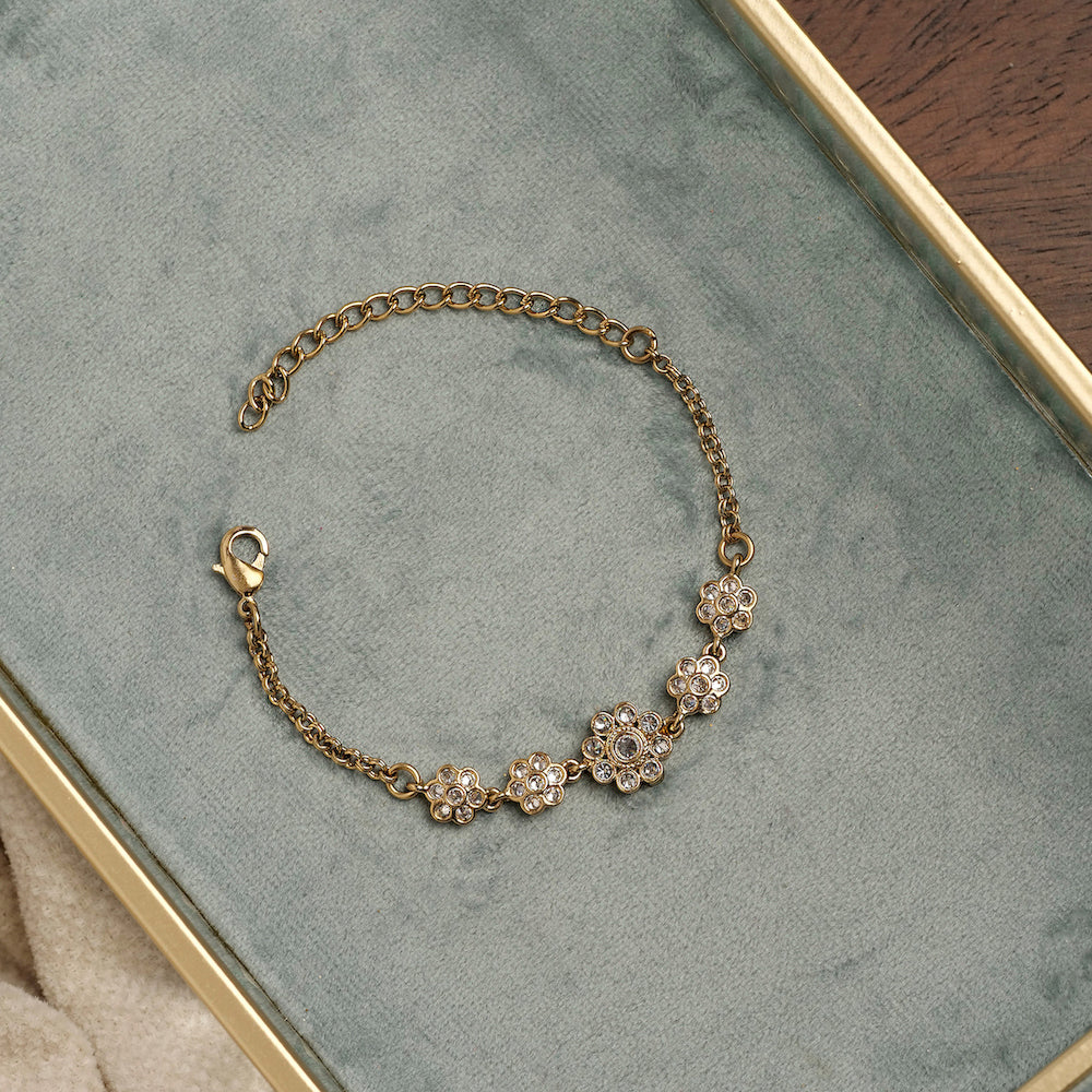 Forever Floral Bracelet in White