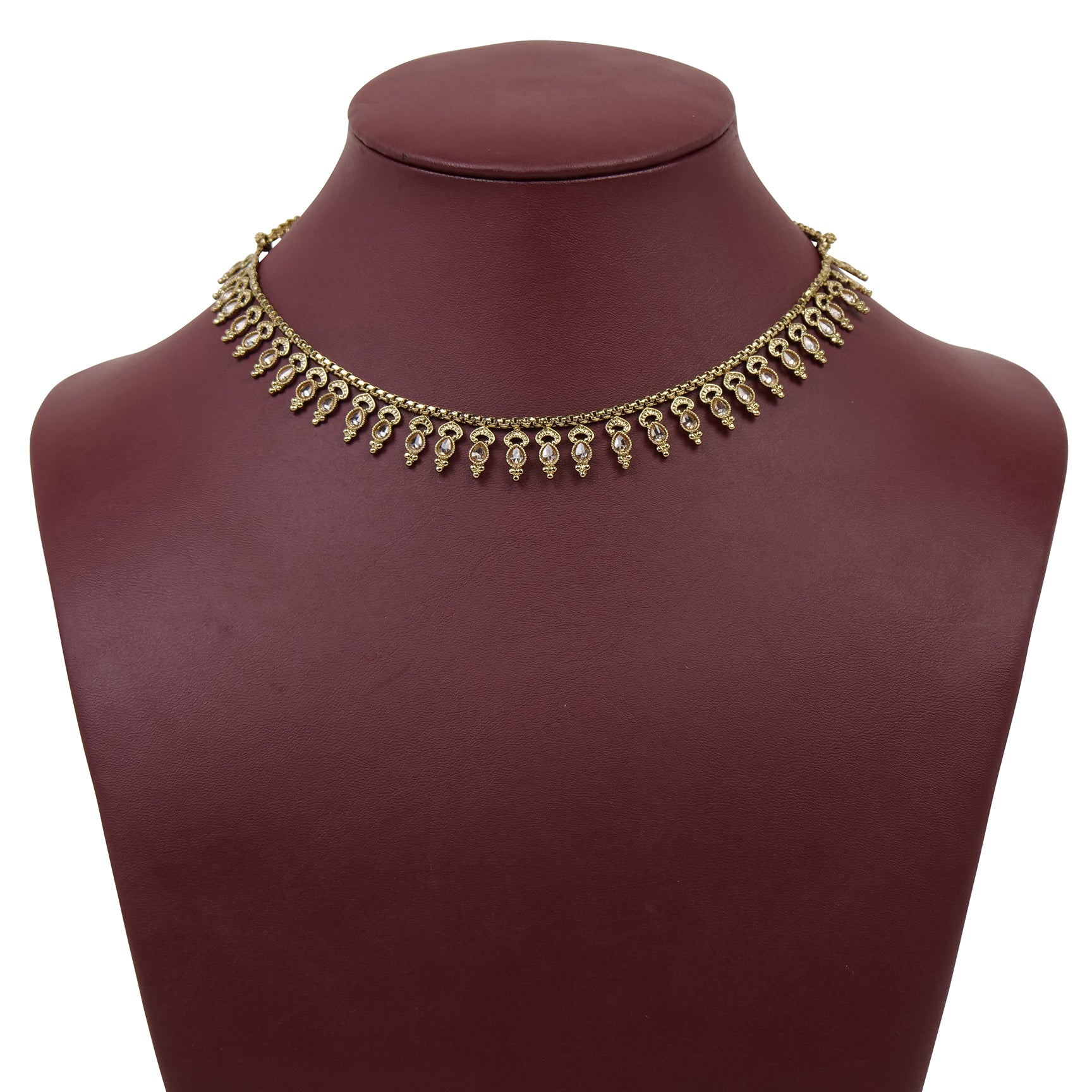 Kavia Simple Necklace Set in Light Topaz