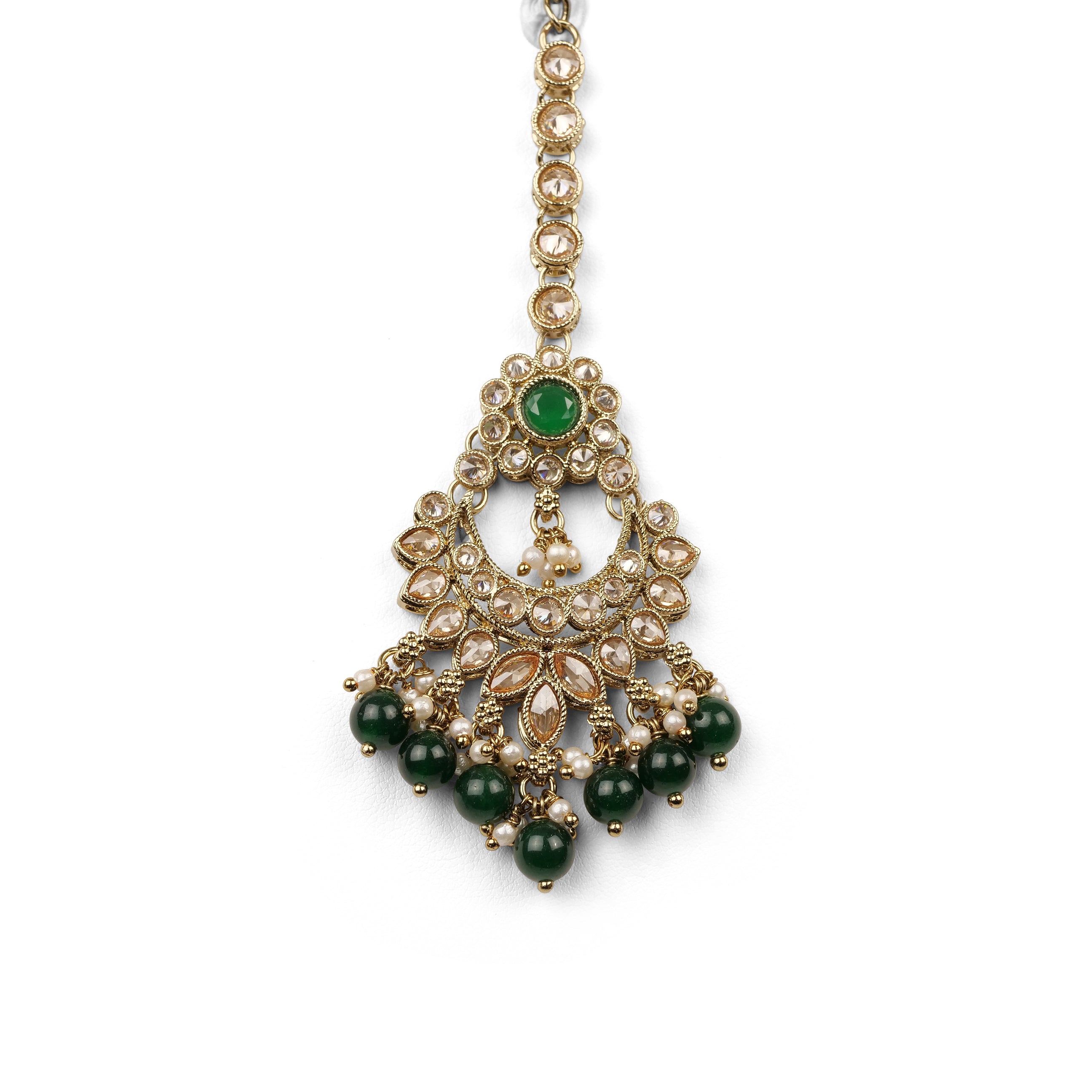 Arana Necklace Set in Green