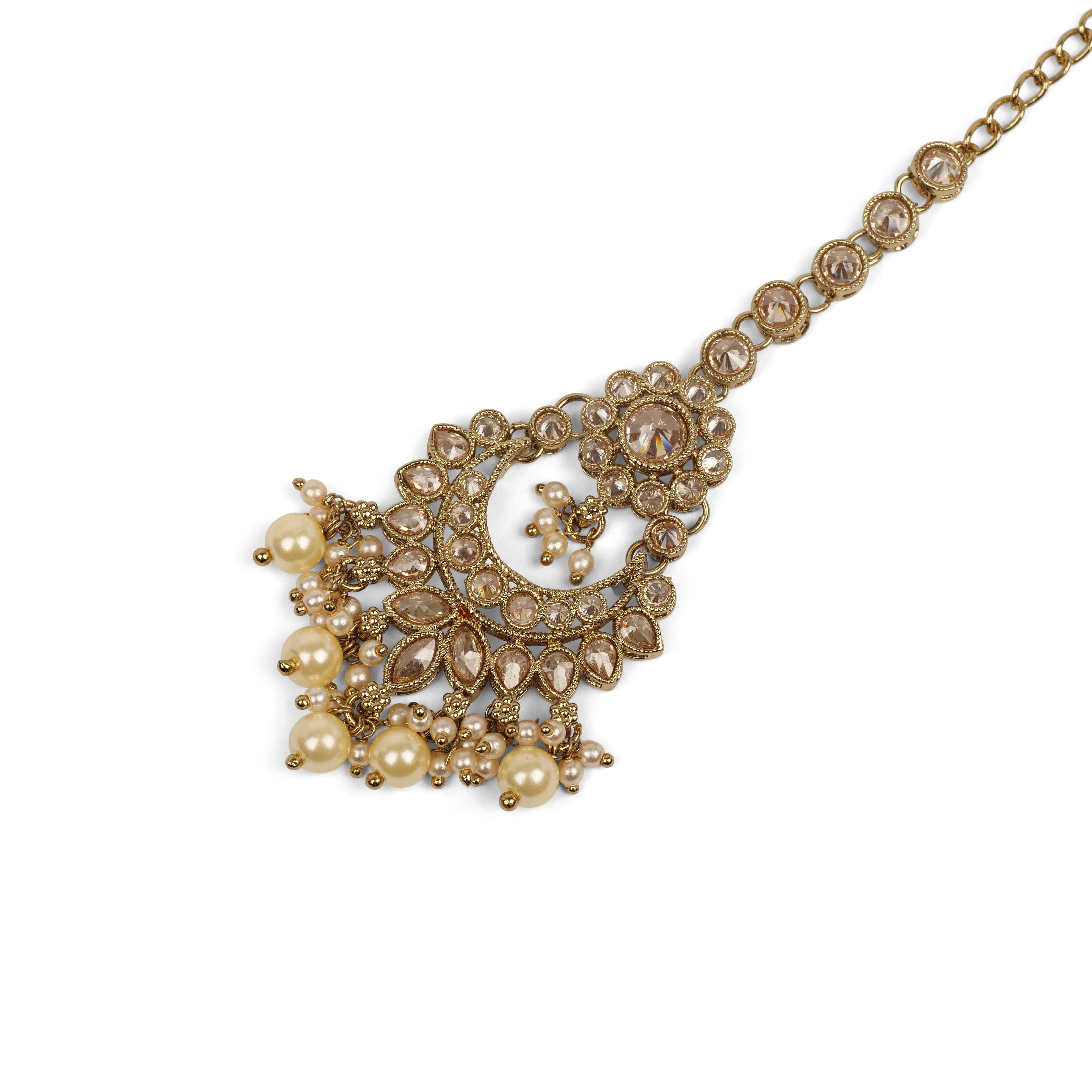Arana Necklace Set in Light Topaz