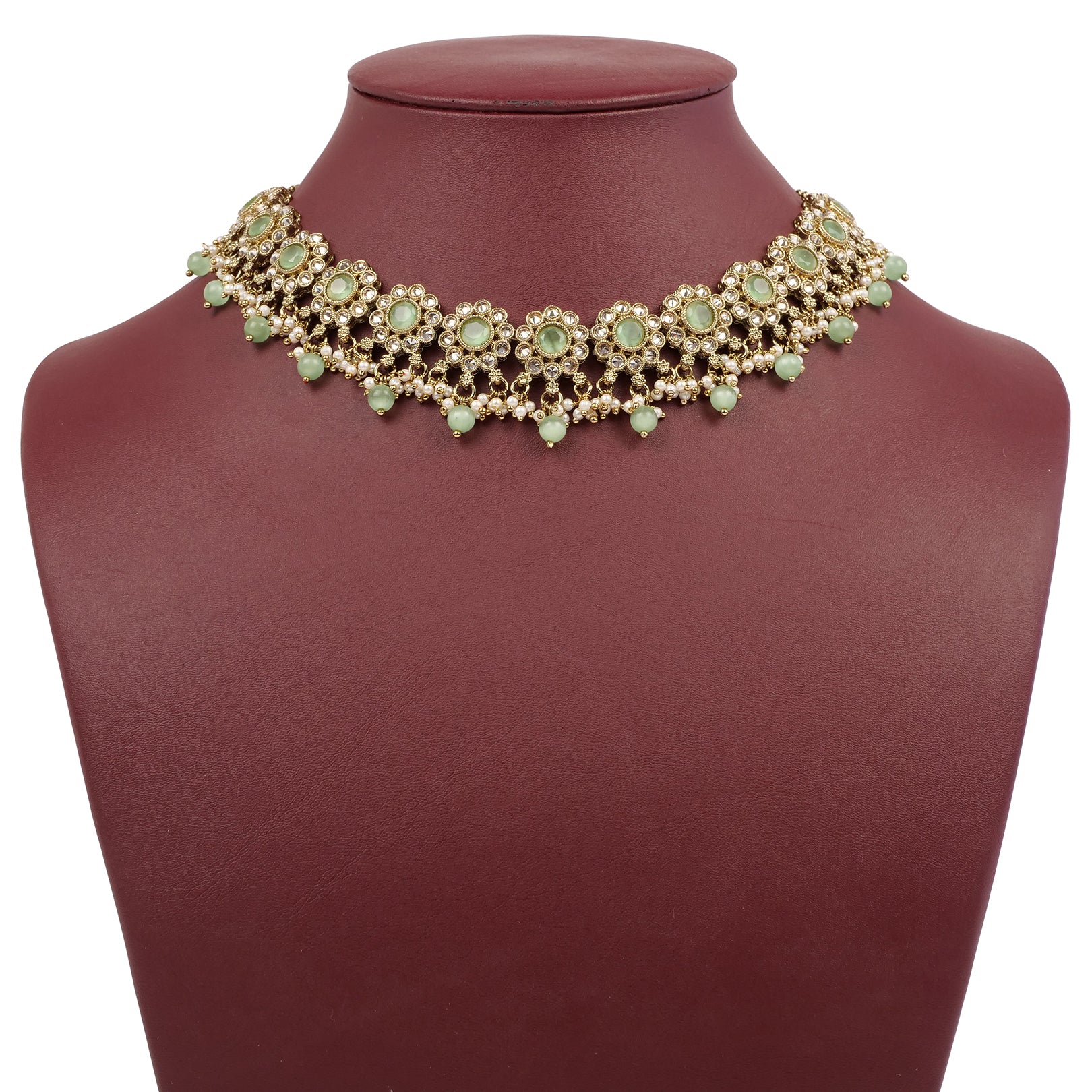 Arana Necklace Set in Mint