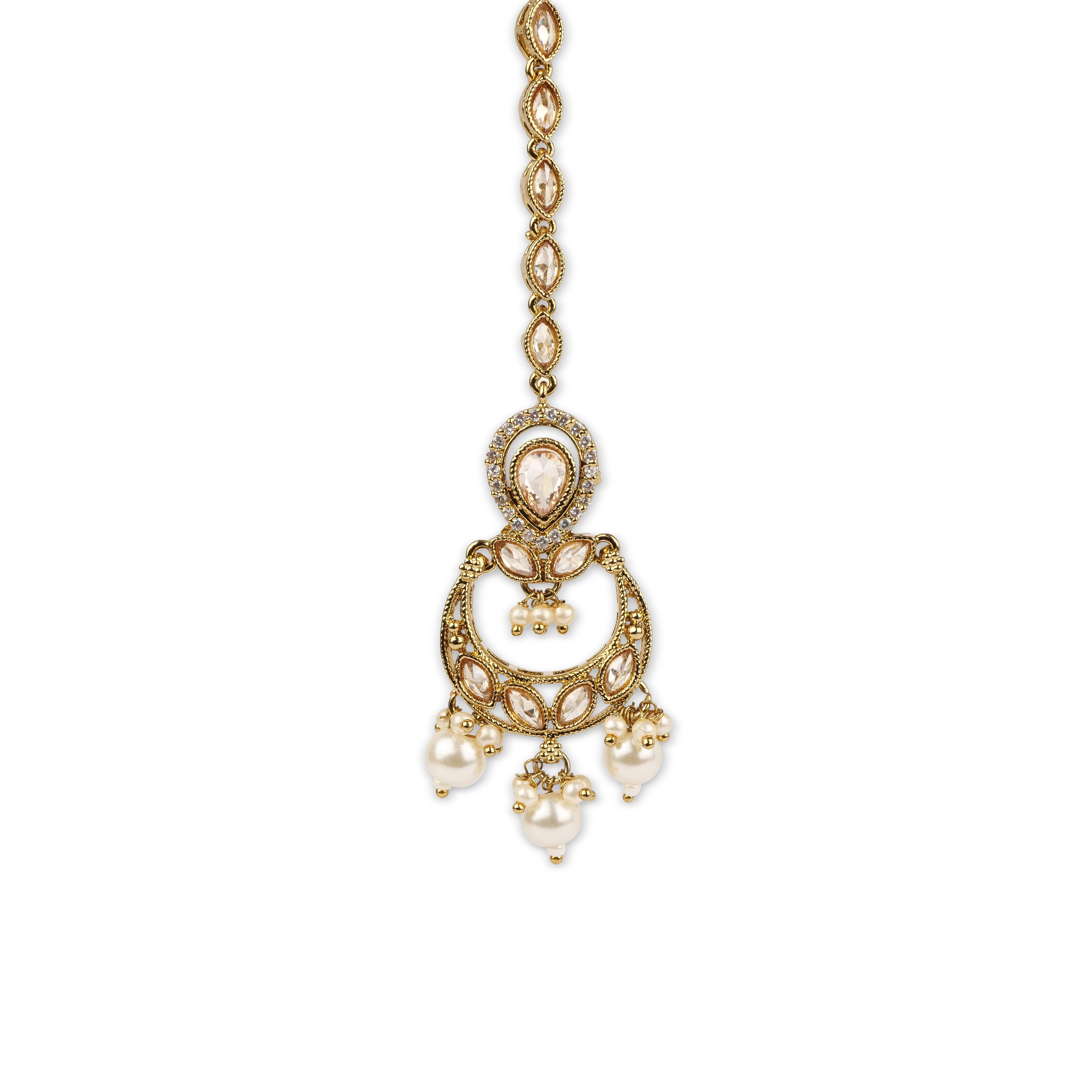 Vaani Necklace Set in Champagne