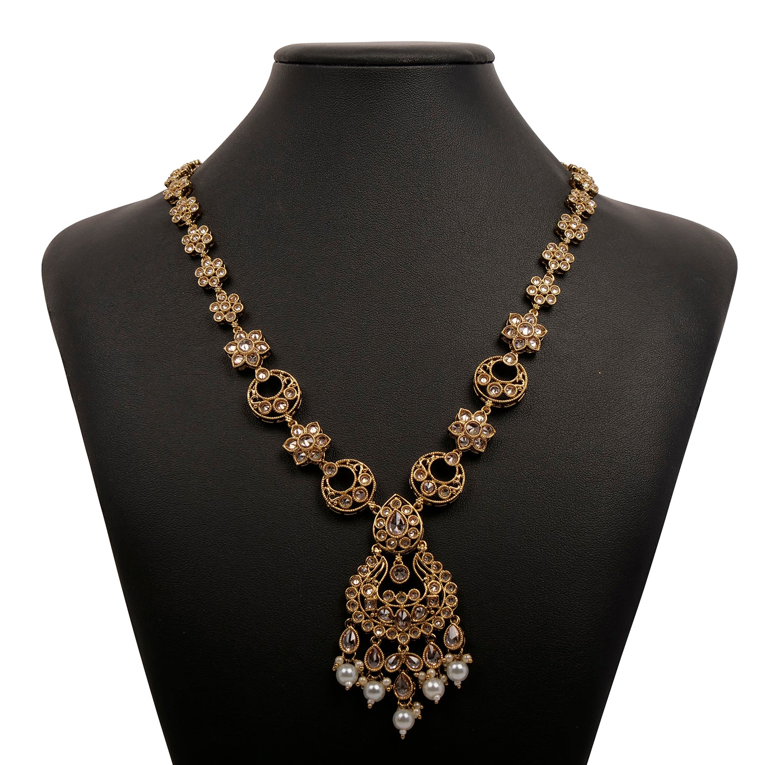 Anara Long Necklace in Pearl