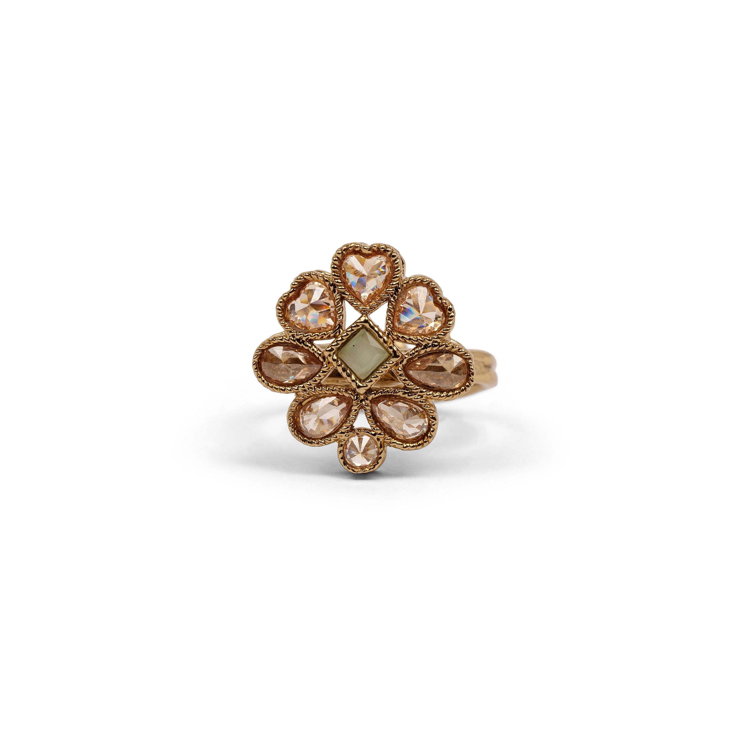 Blossom Ring in Mint