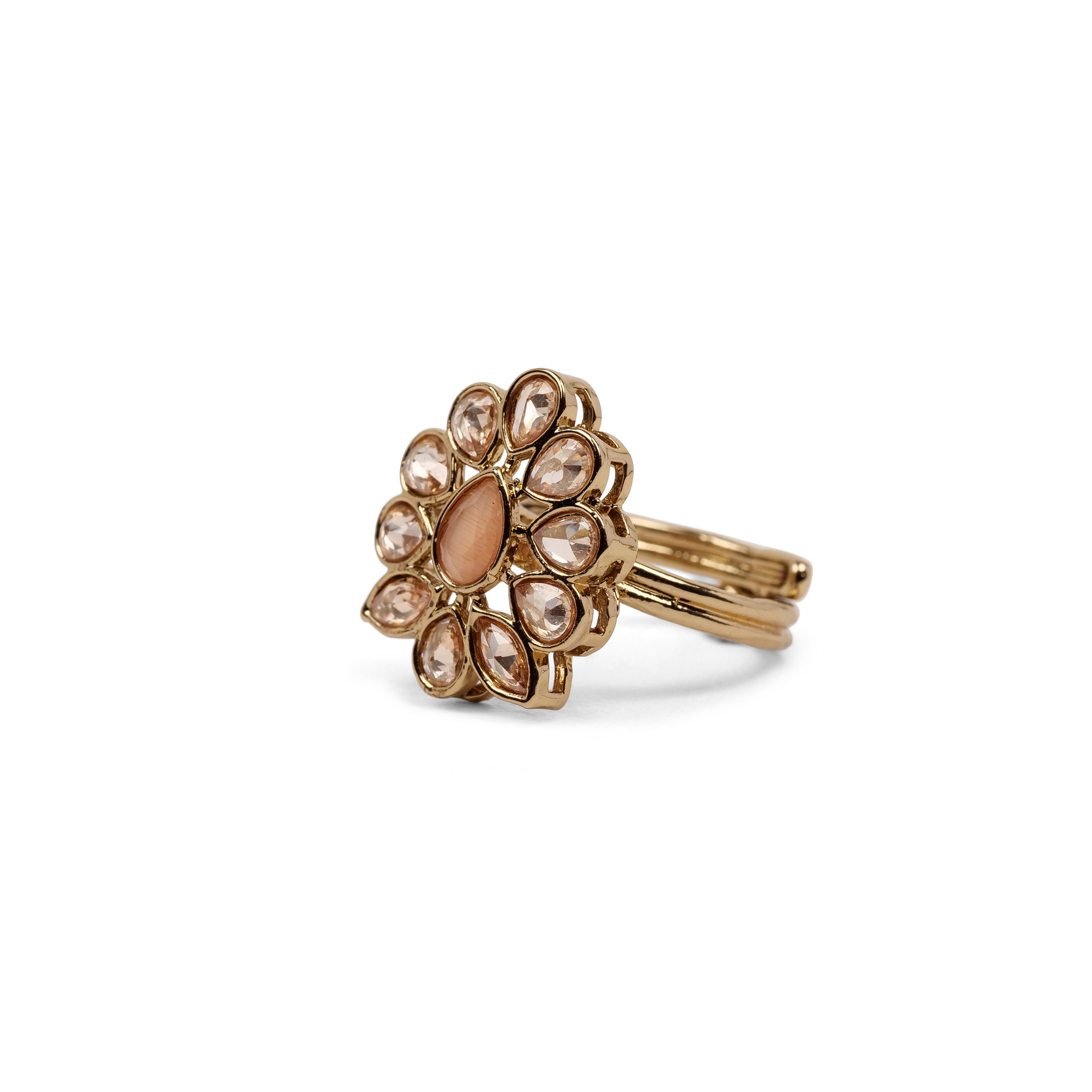 Peony Ring in Peach