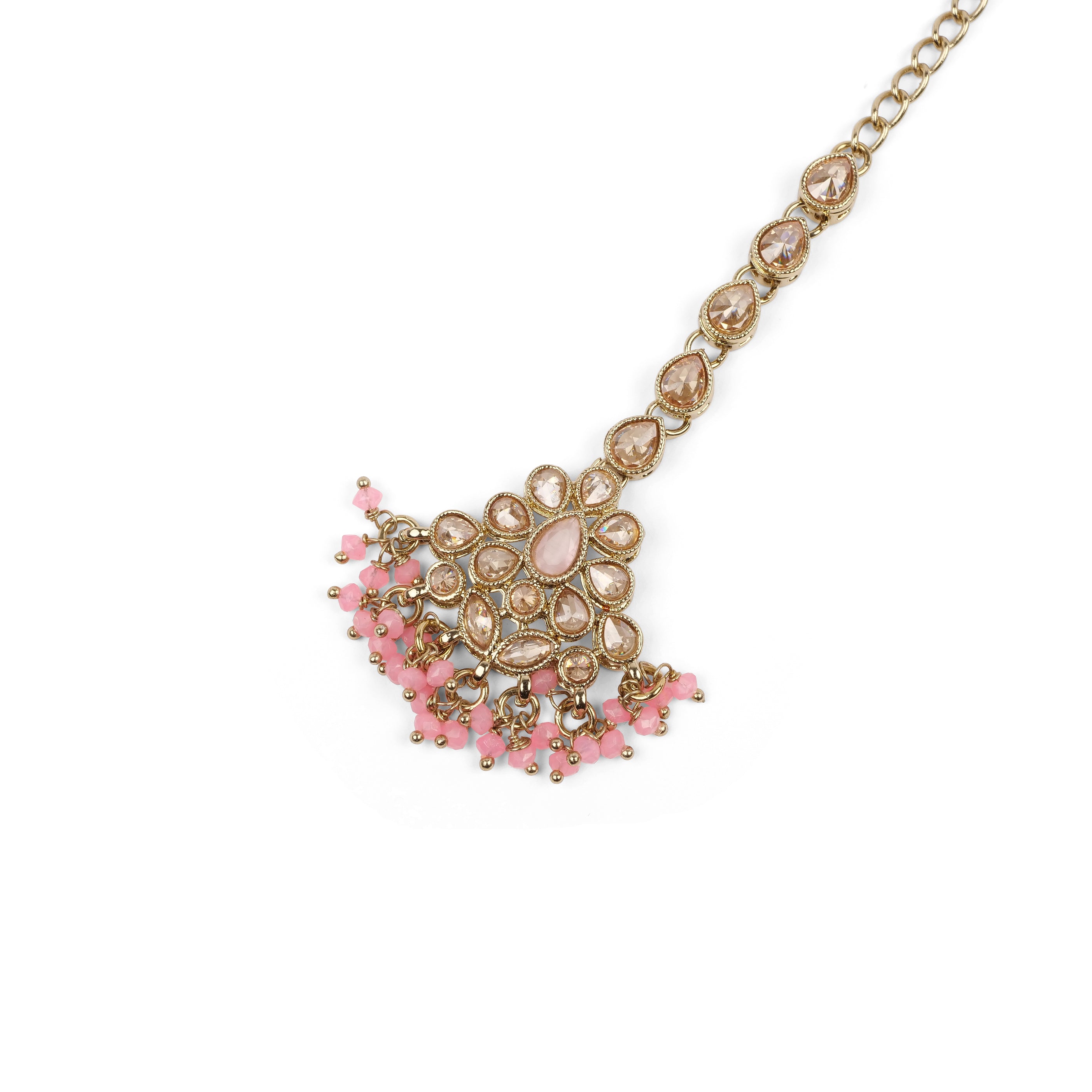 Mehak Maang Tikka in Pink
