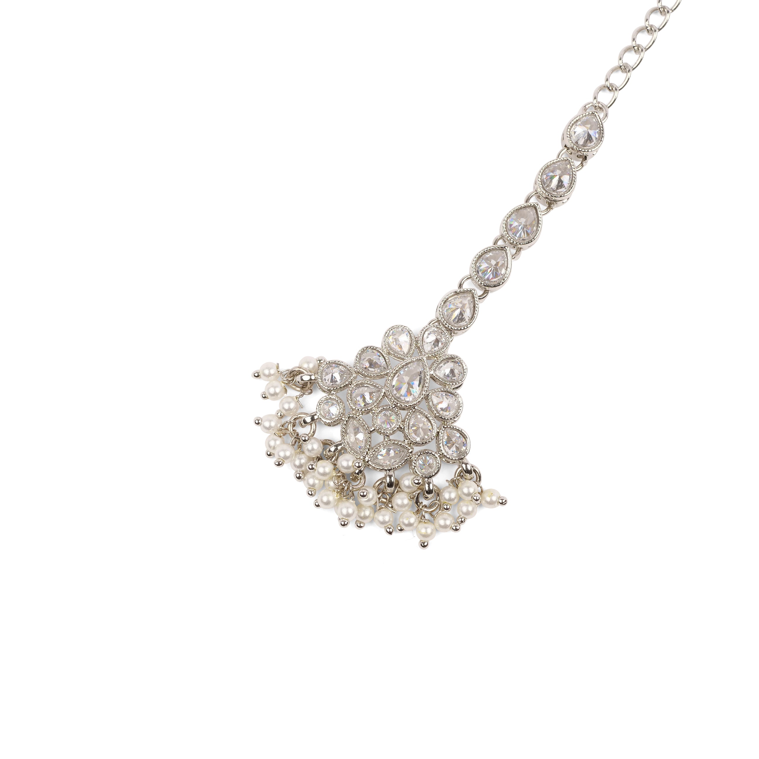 Mehak Maang Tikka in Rhodium