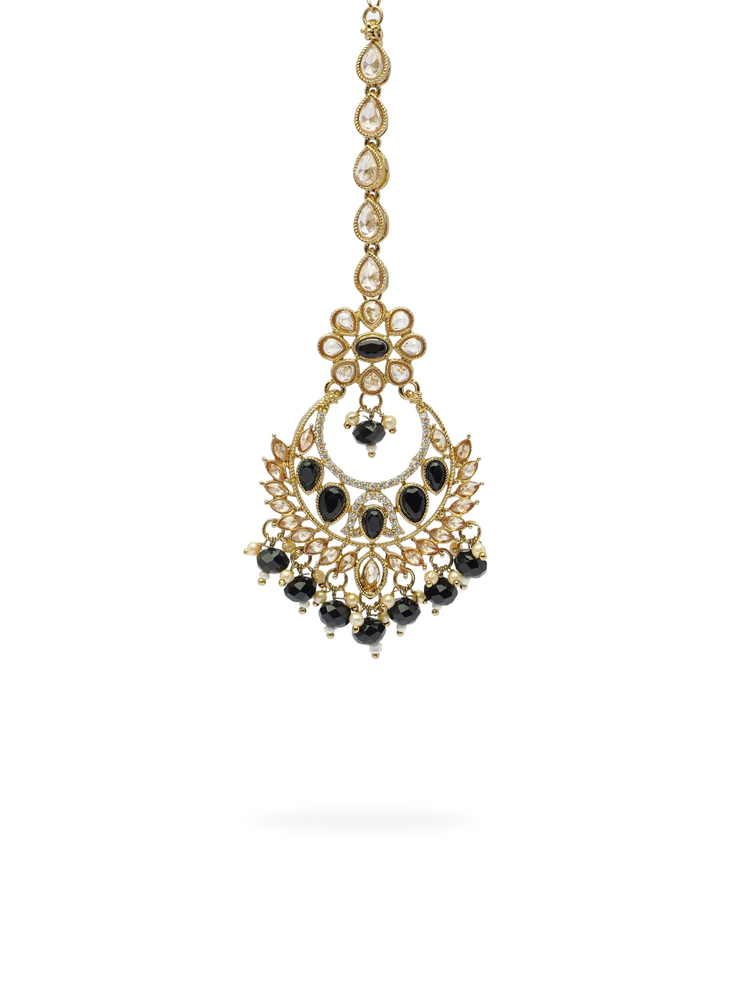 Rahi Chaand Maang Tikka in Black