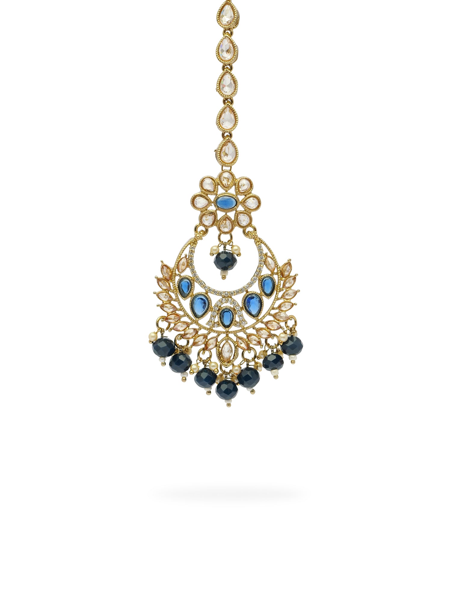 Rahi Chaand Maang Tikka in Blue
