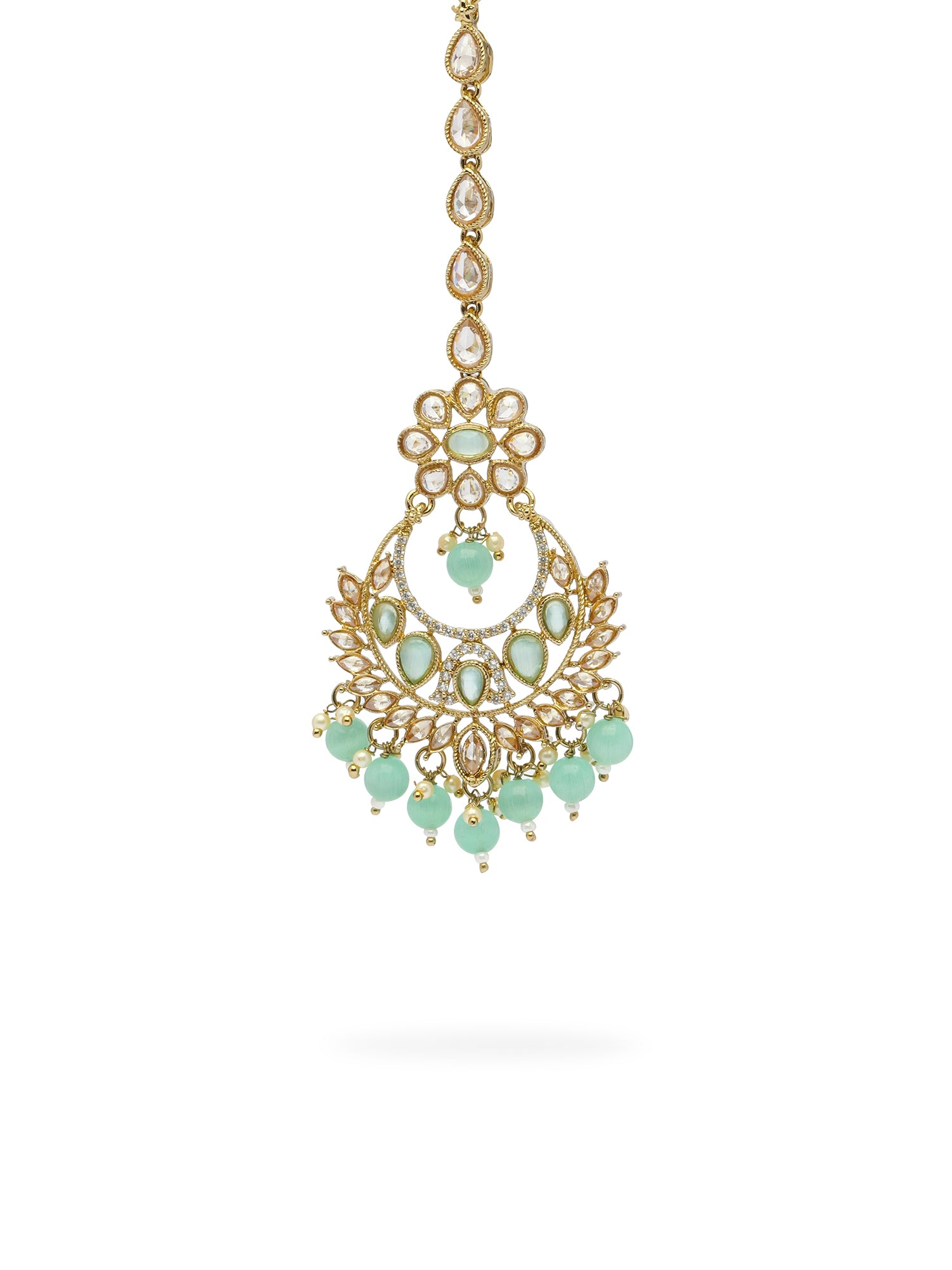 Rahi Chaand Maang Tikka in Light Blue