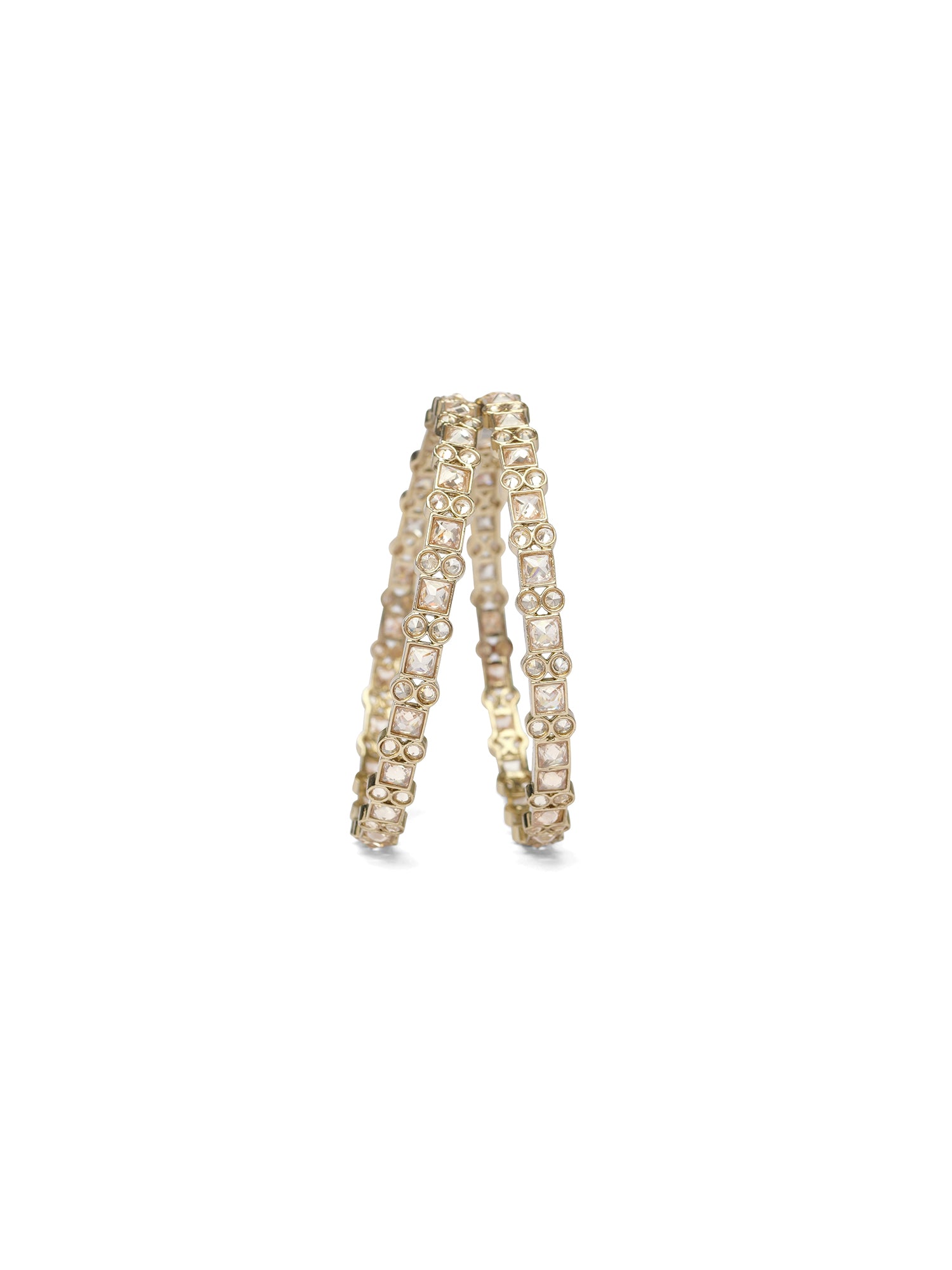 Rajeena Kada Bangles in Champagne