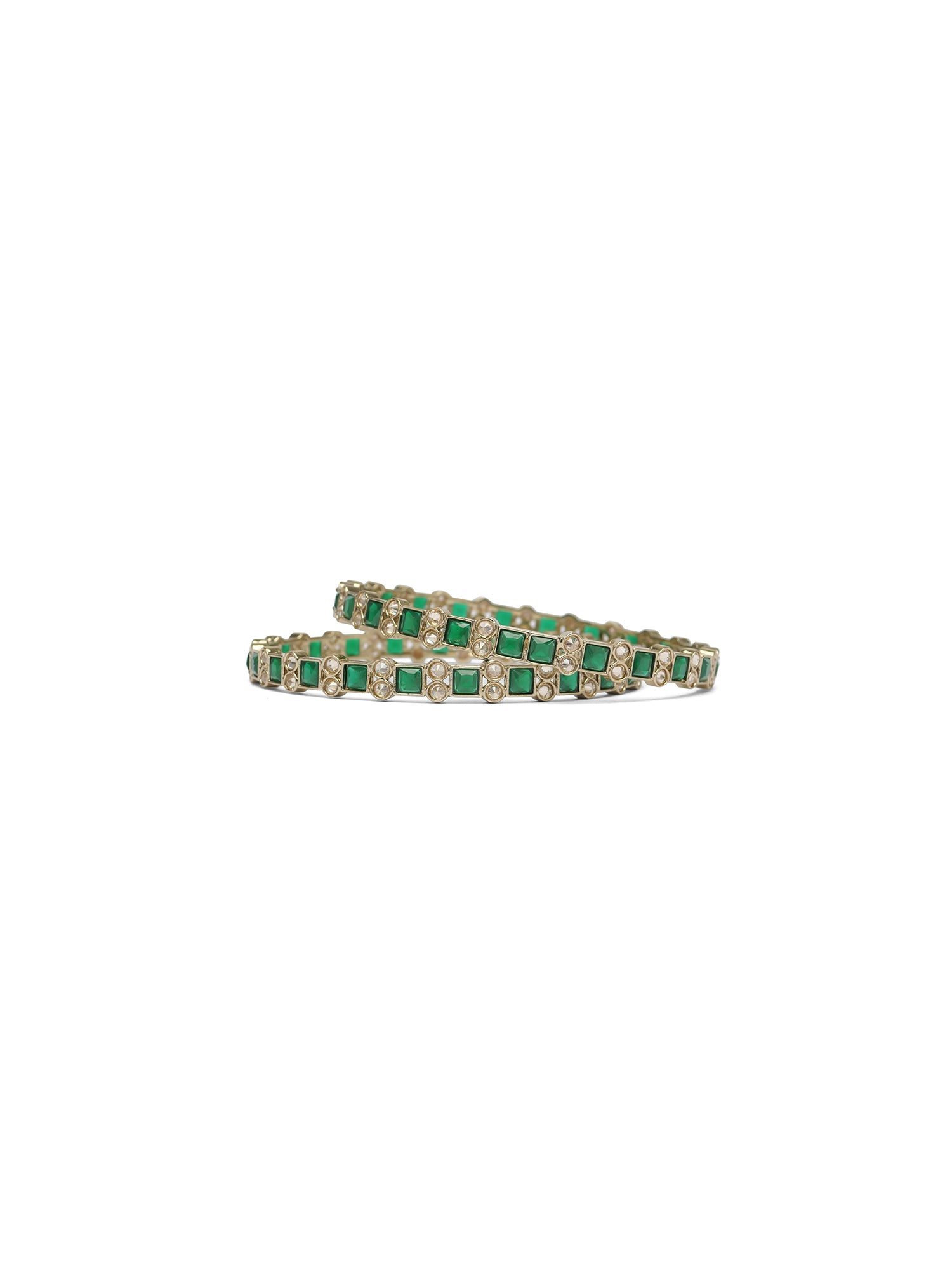 Rajeena Kada Bangles in Green