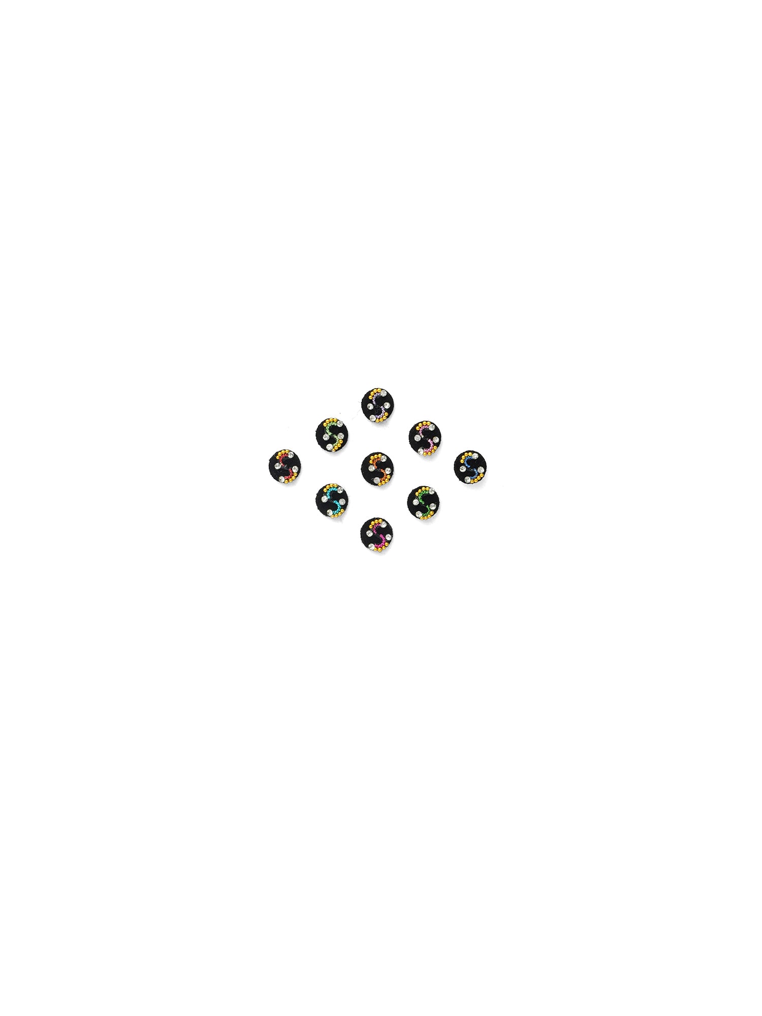 Ranjna Coloured Black Bindis