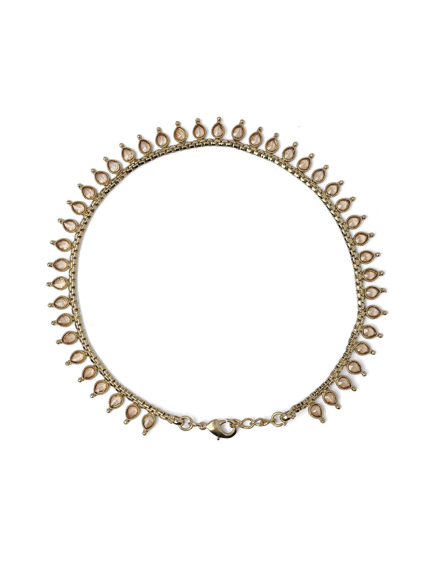 Rayna Anklet in Champagne