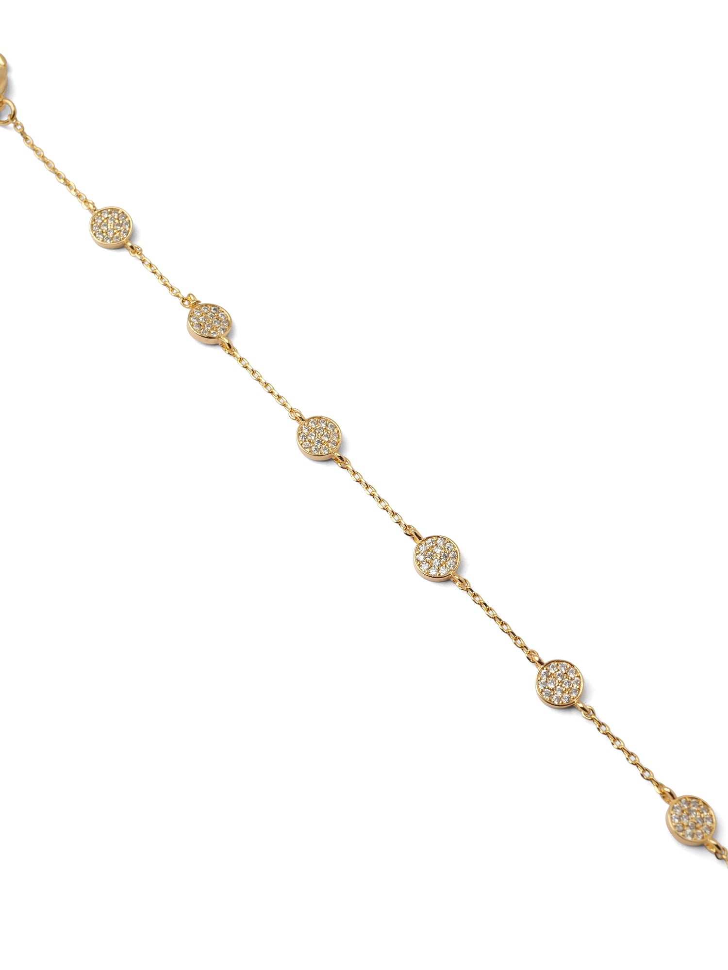 Reya Cubic Zirconia Bracelet in Gold and White