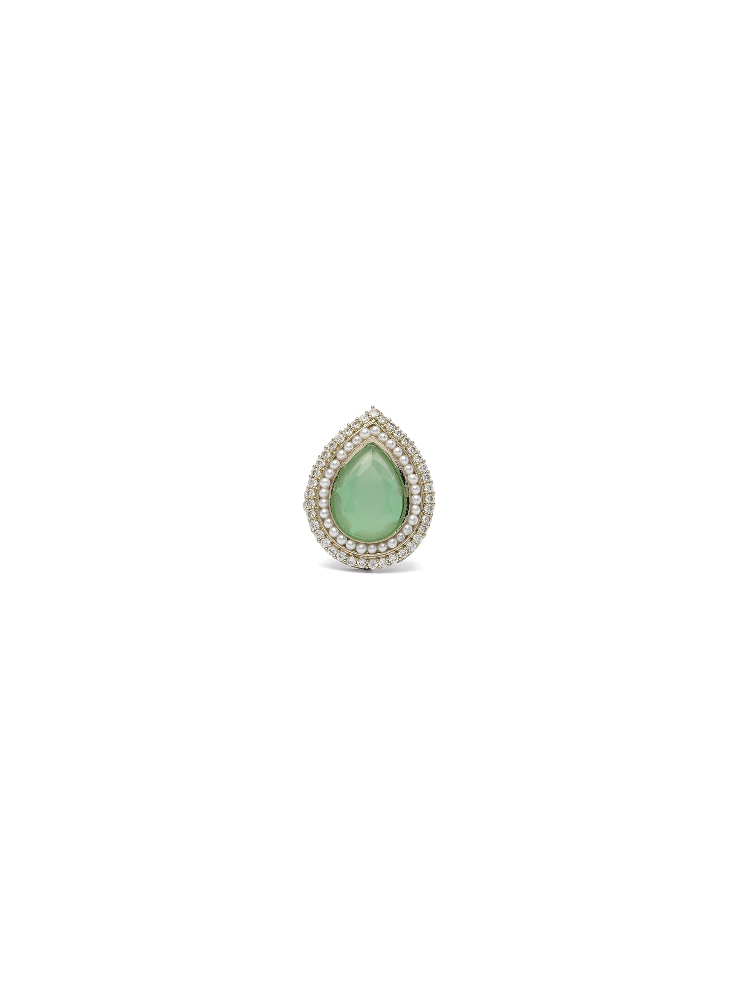 Reyanshi Ring in Pearl and Mint