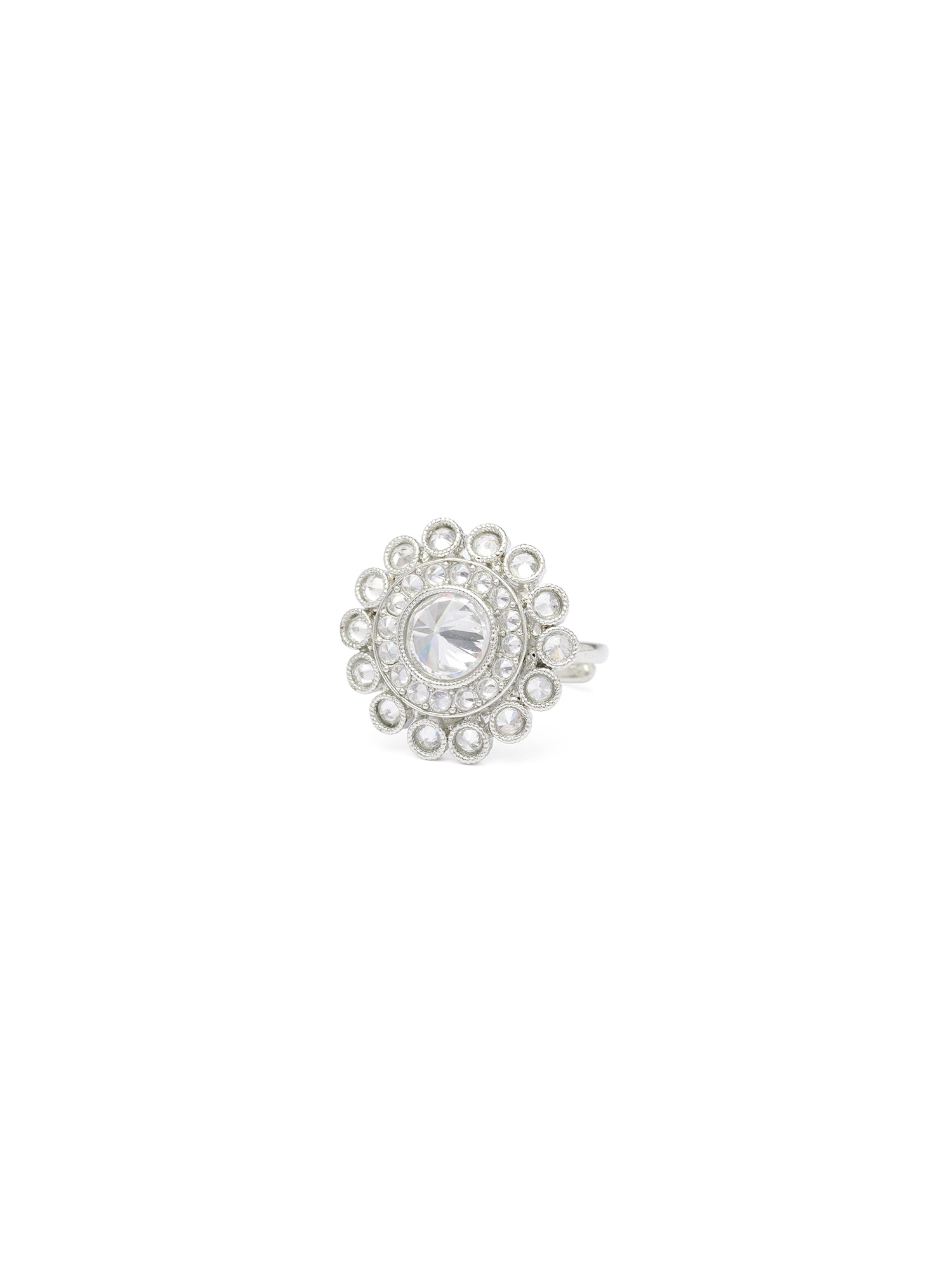 Rhea Ring in White and Rhodium
