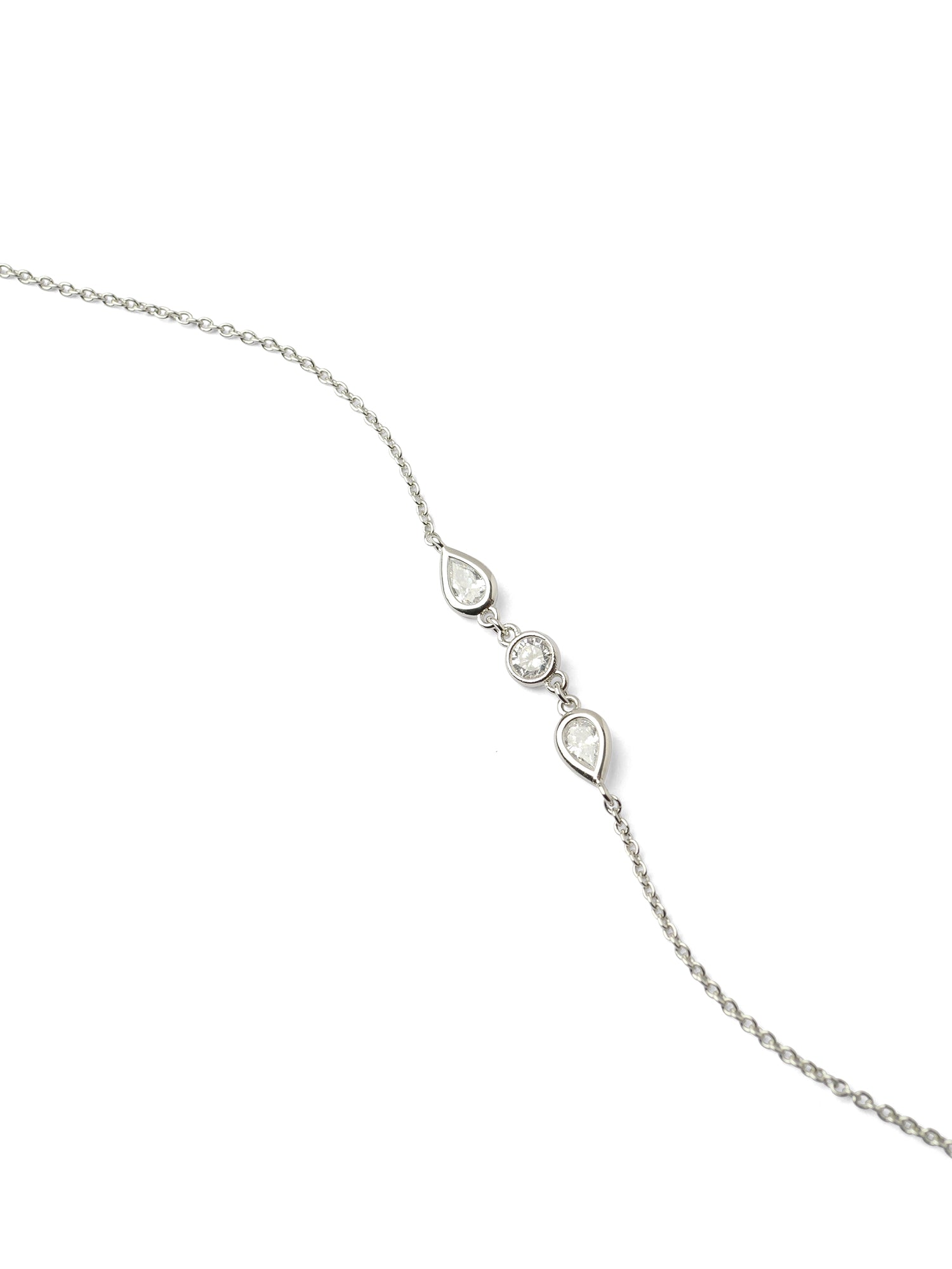 Rina Cubic Zirconia Bracelet in Rhodium