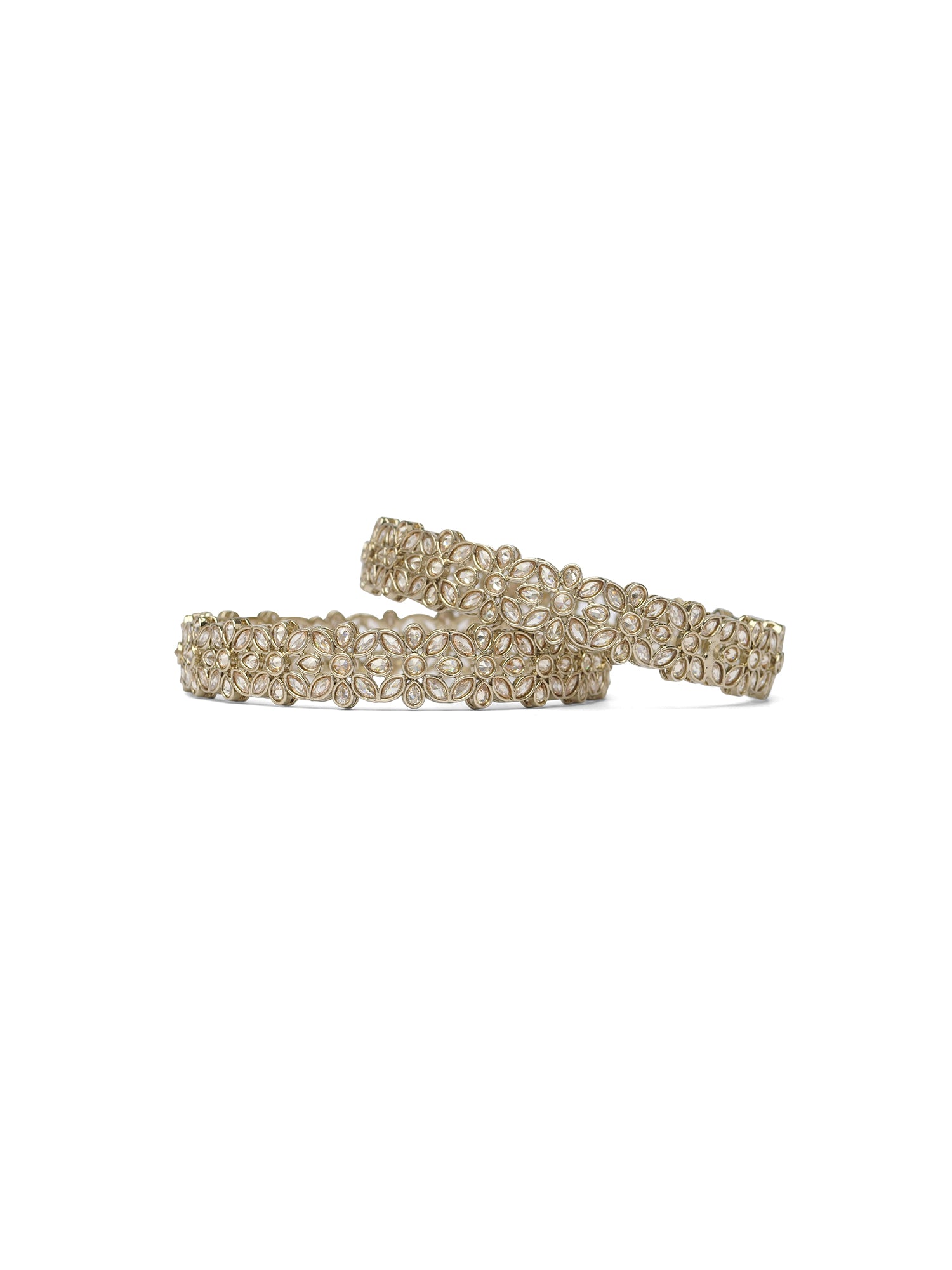 Ritu Kada Bangles in Champagne