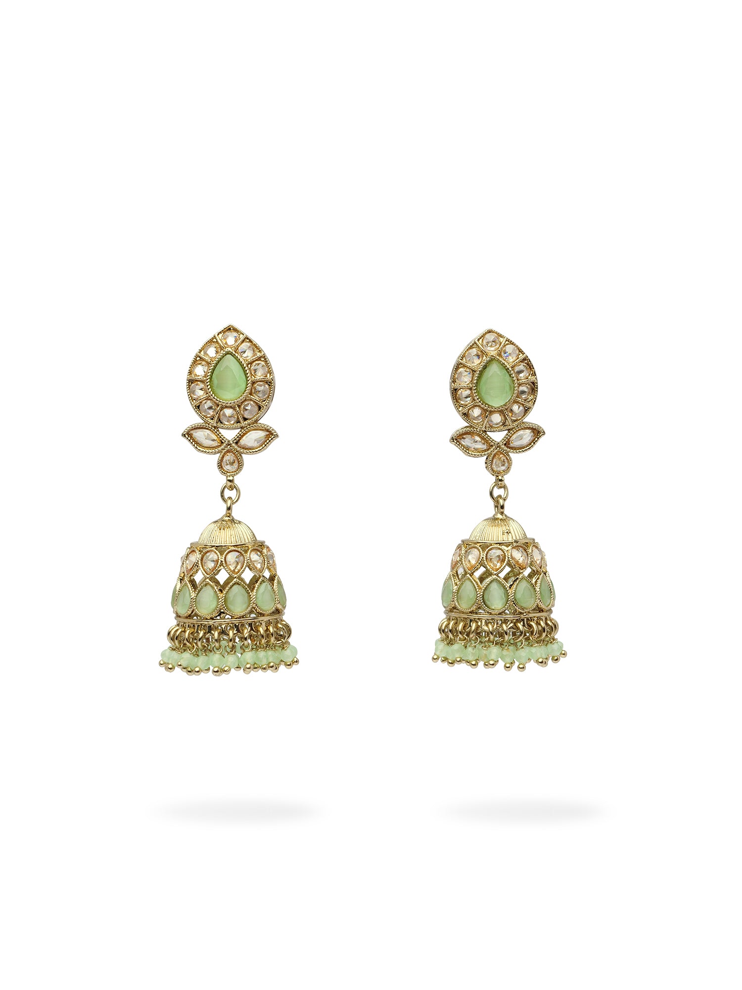 Riyana Jhumka Earrings in Mint