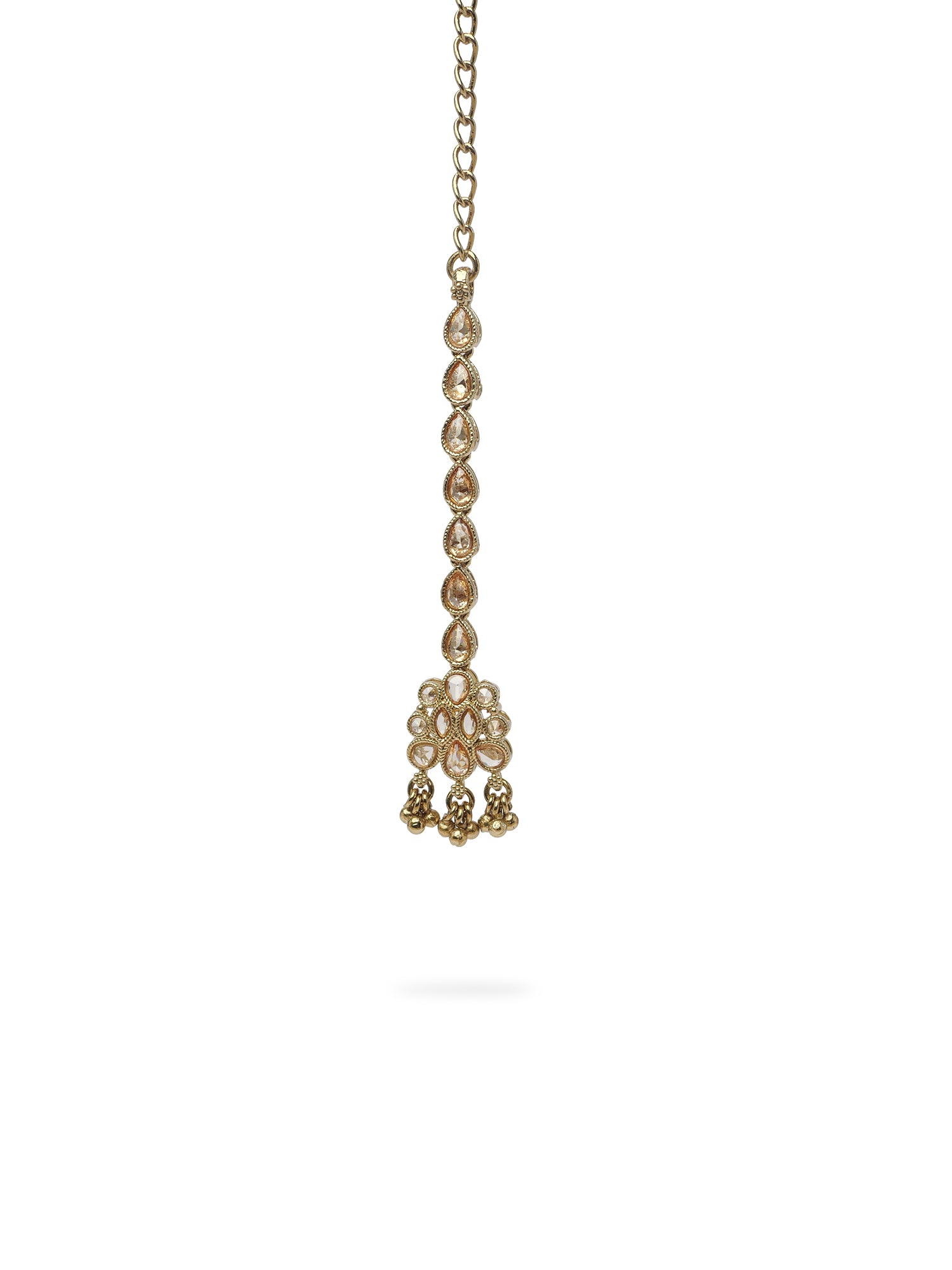 Roohi Necklace Set in Antique Gold