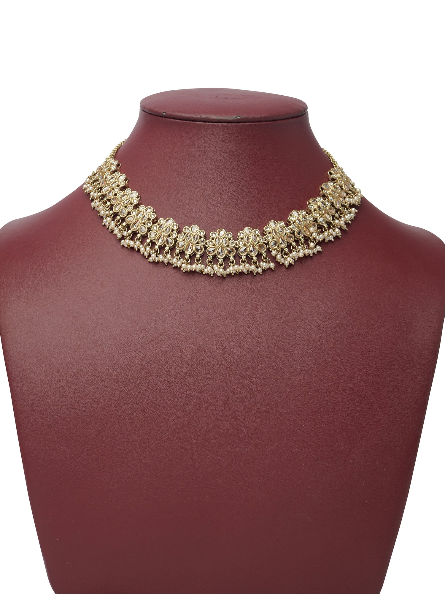 Roohi Necklace Set in Champagne