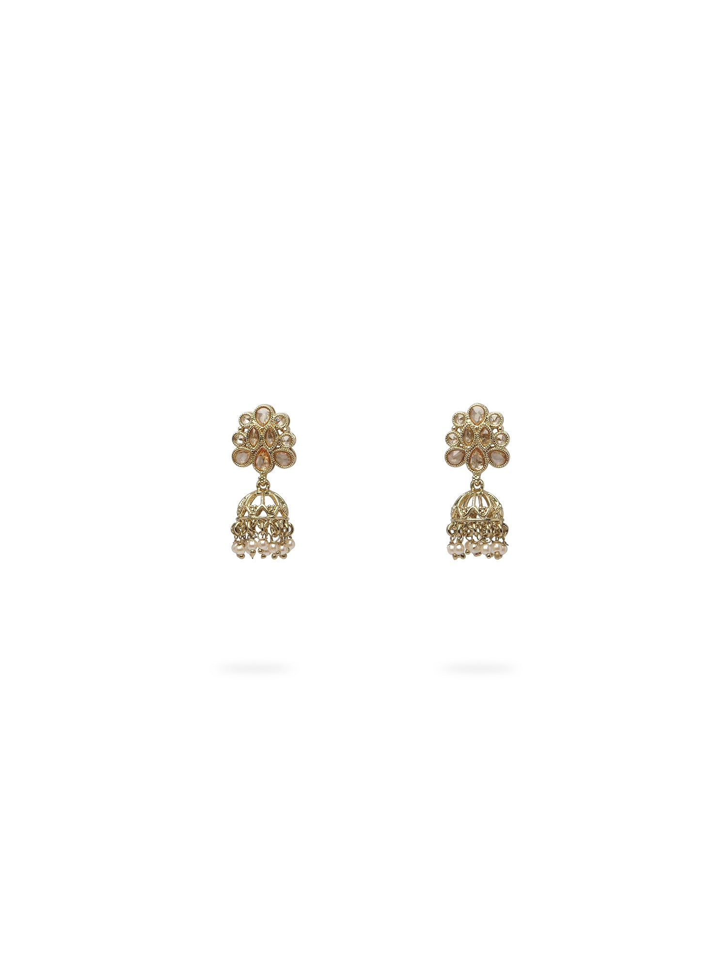 Roohi Necklace Set in Champagne