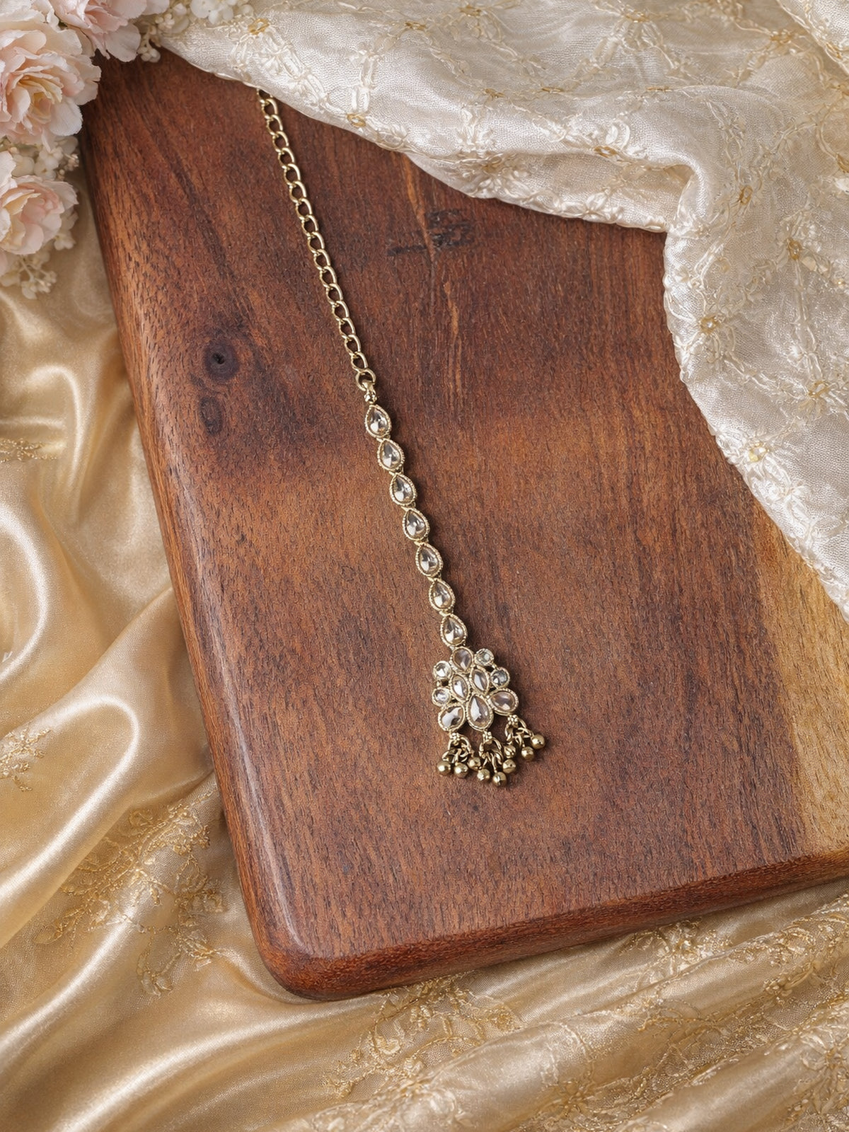 Roohi Maang Tikka in Antique Gold