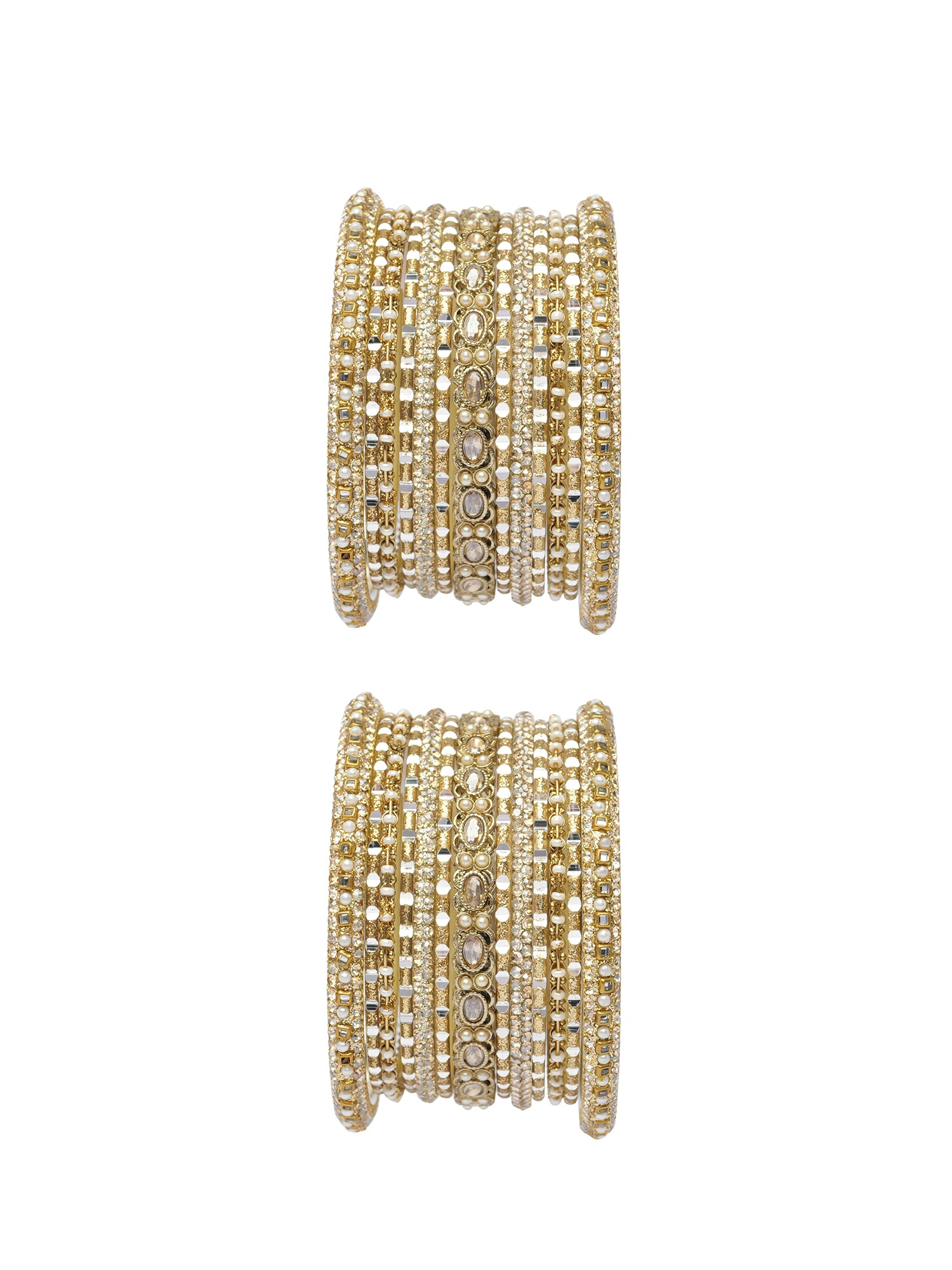 Roopali Bangle Set in White