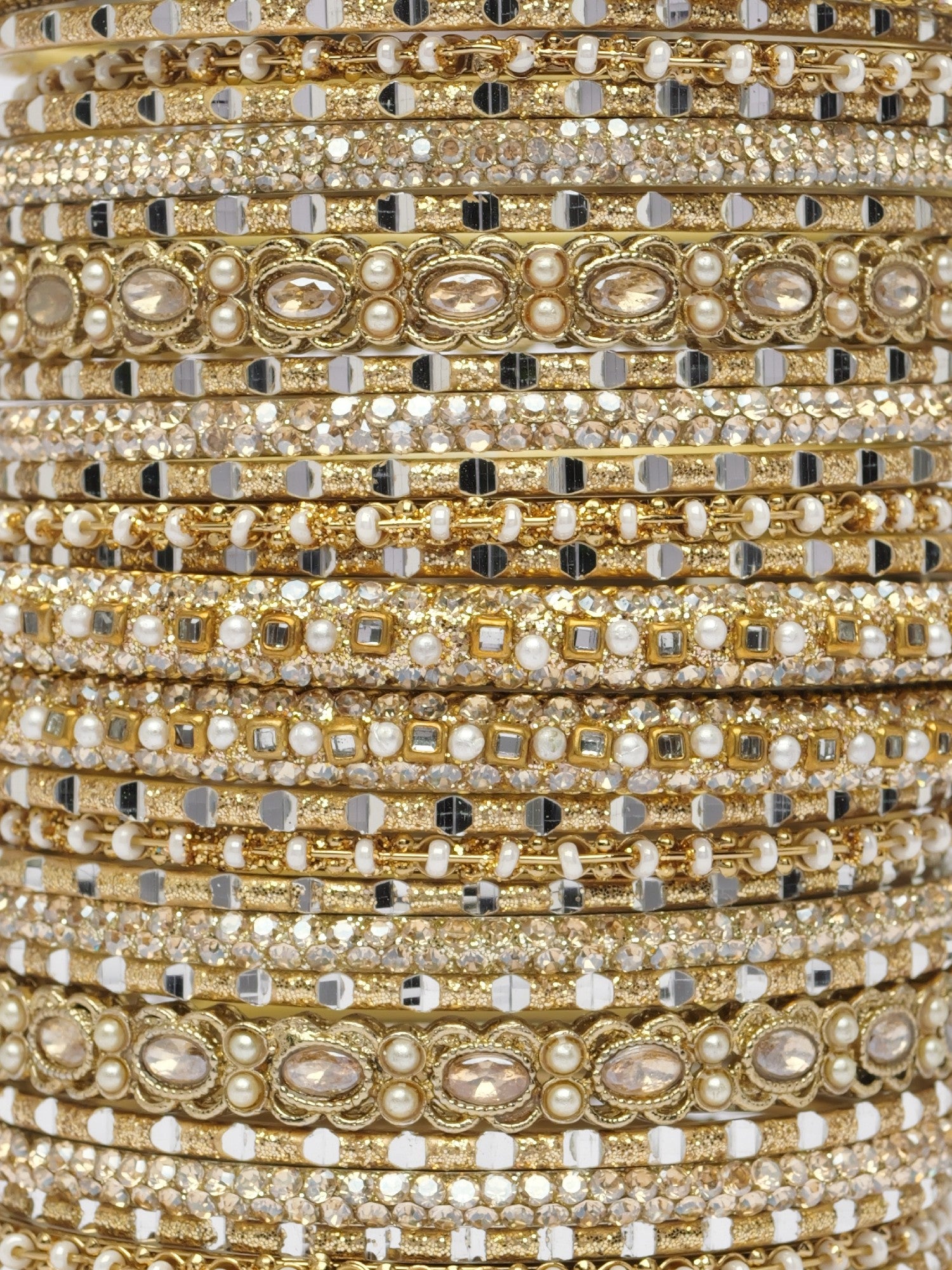 Roopali Bangle Set in White