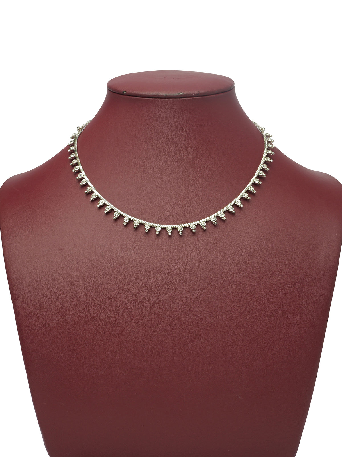 Rubina Necklace in Rhodium