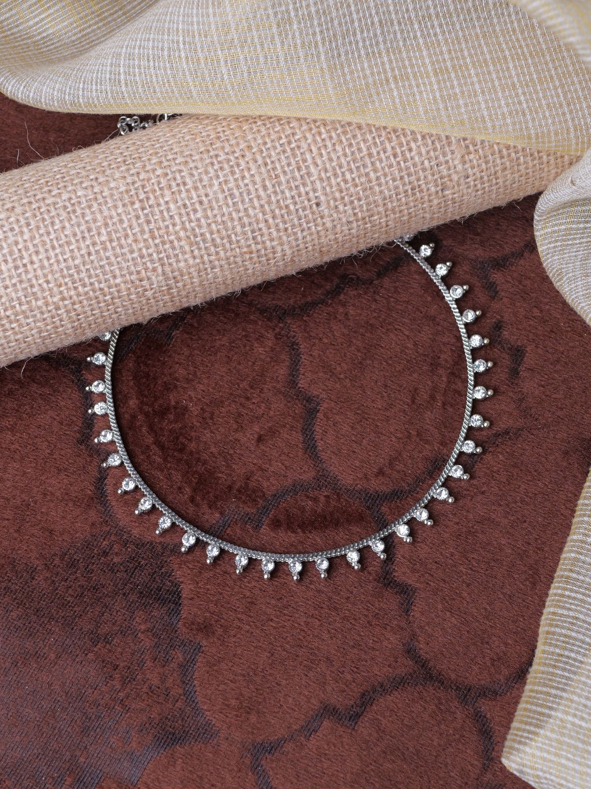 Rubina Necklace in Rhodium