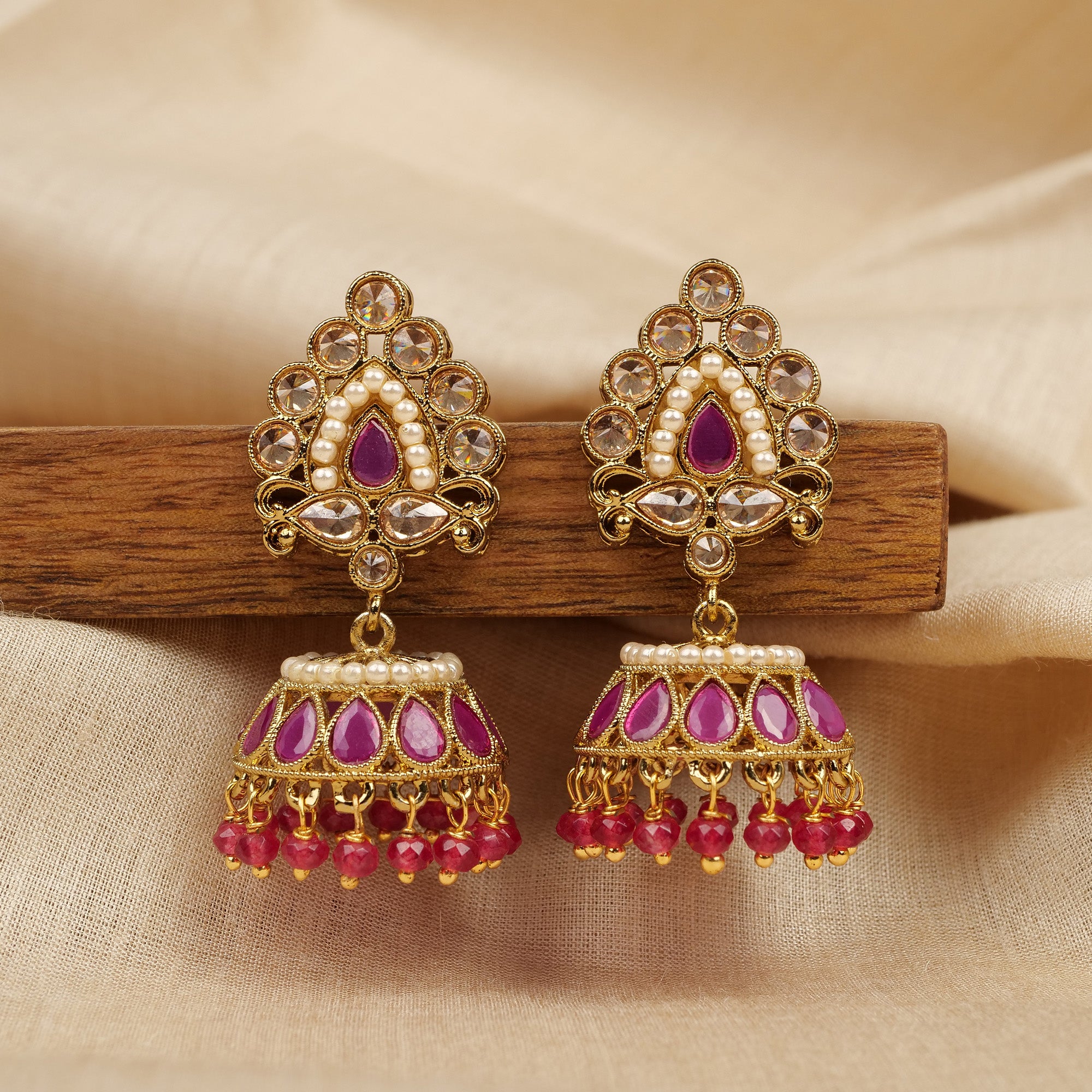 Ruby 2024 jhumka earrings