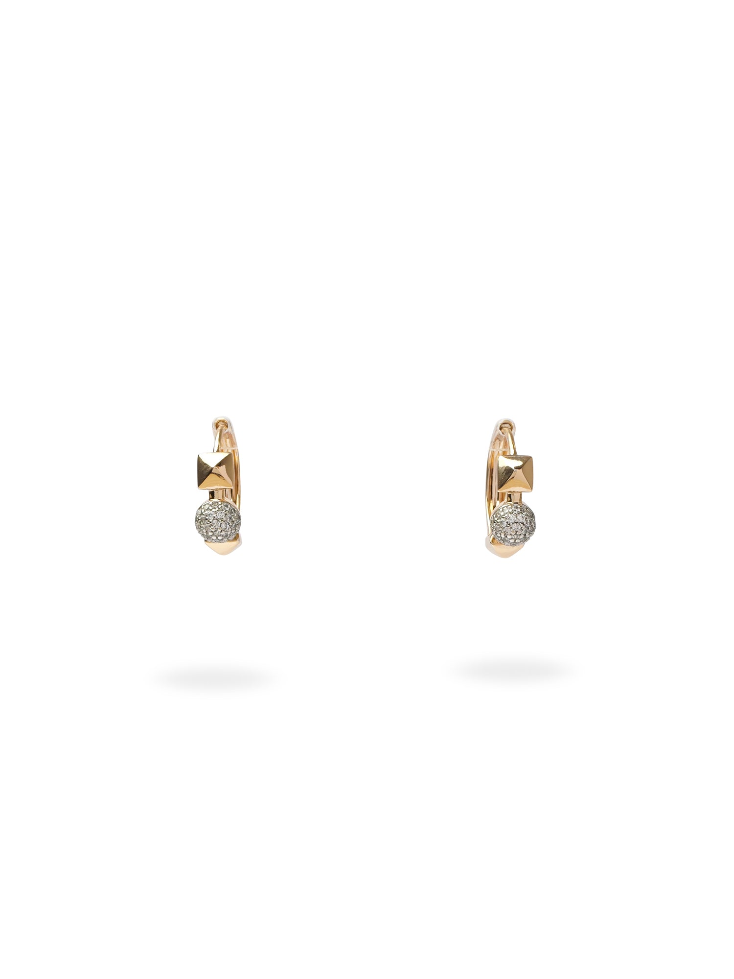 Ruby Cubic Zirconia Huggie Earrings