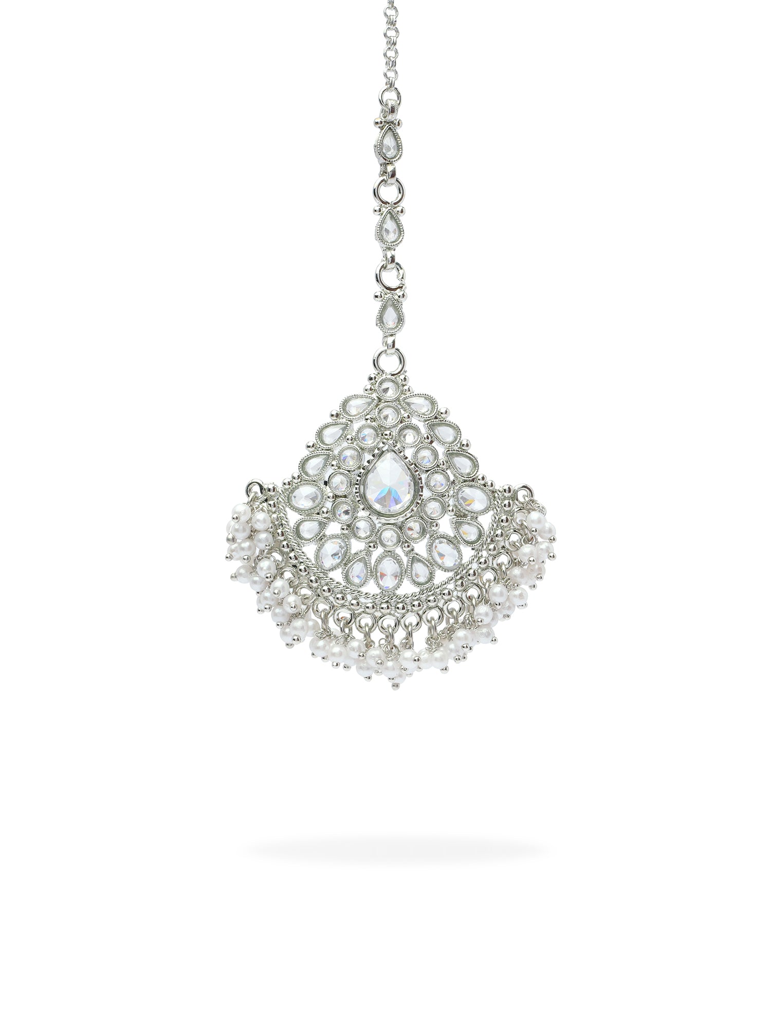 Ruhani Maang Tikka in Rhodium
