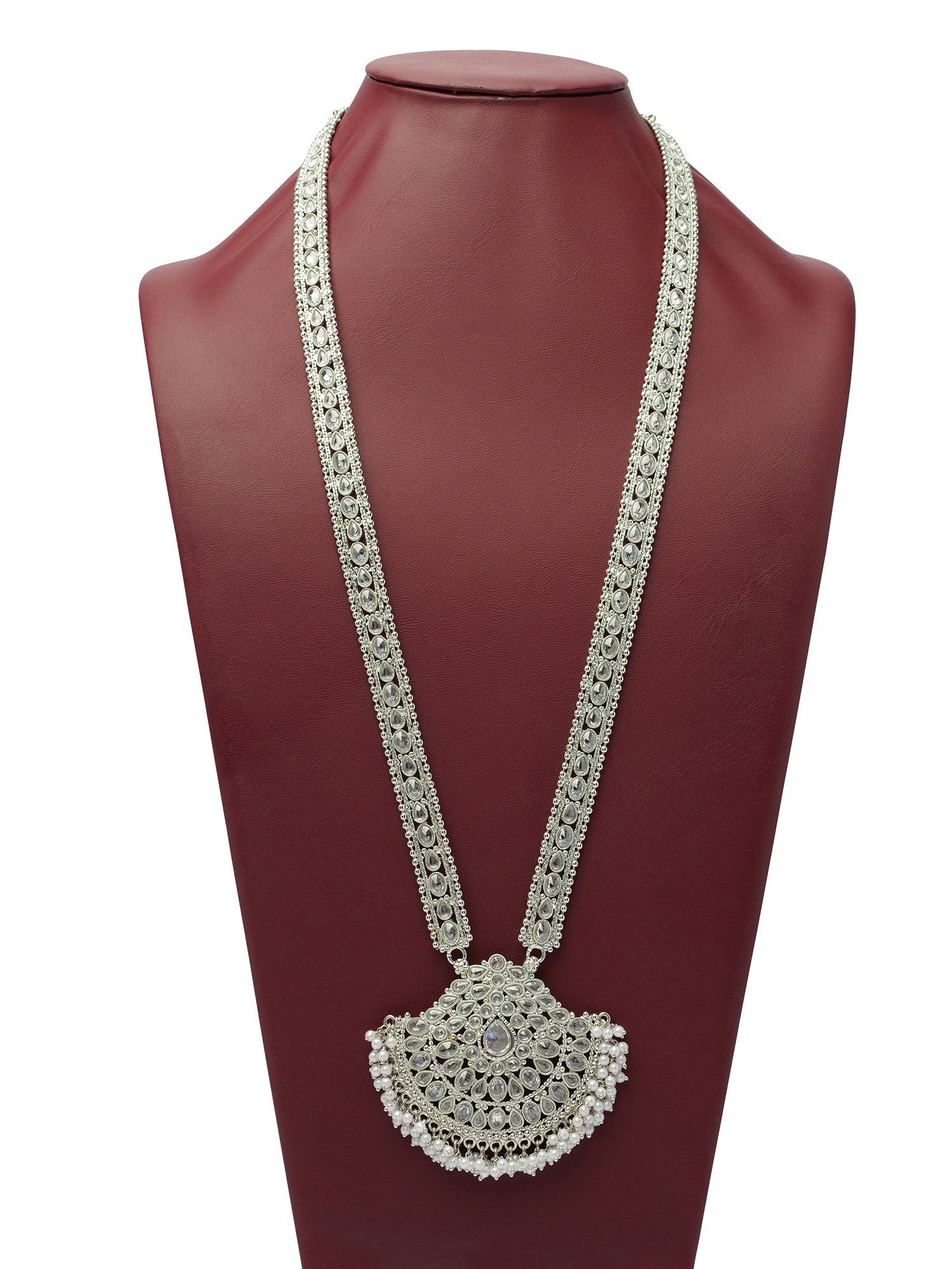 Ruhani Rani Haar in Pearl and Rhodium
